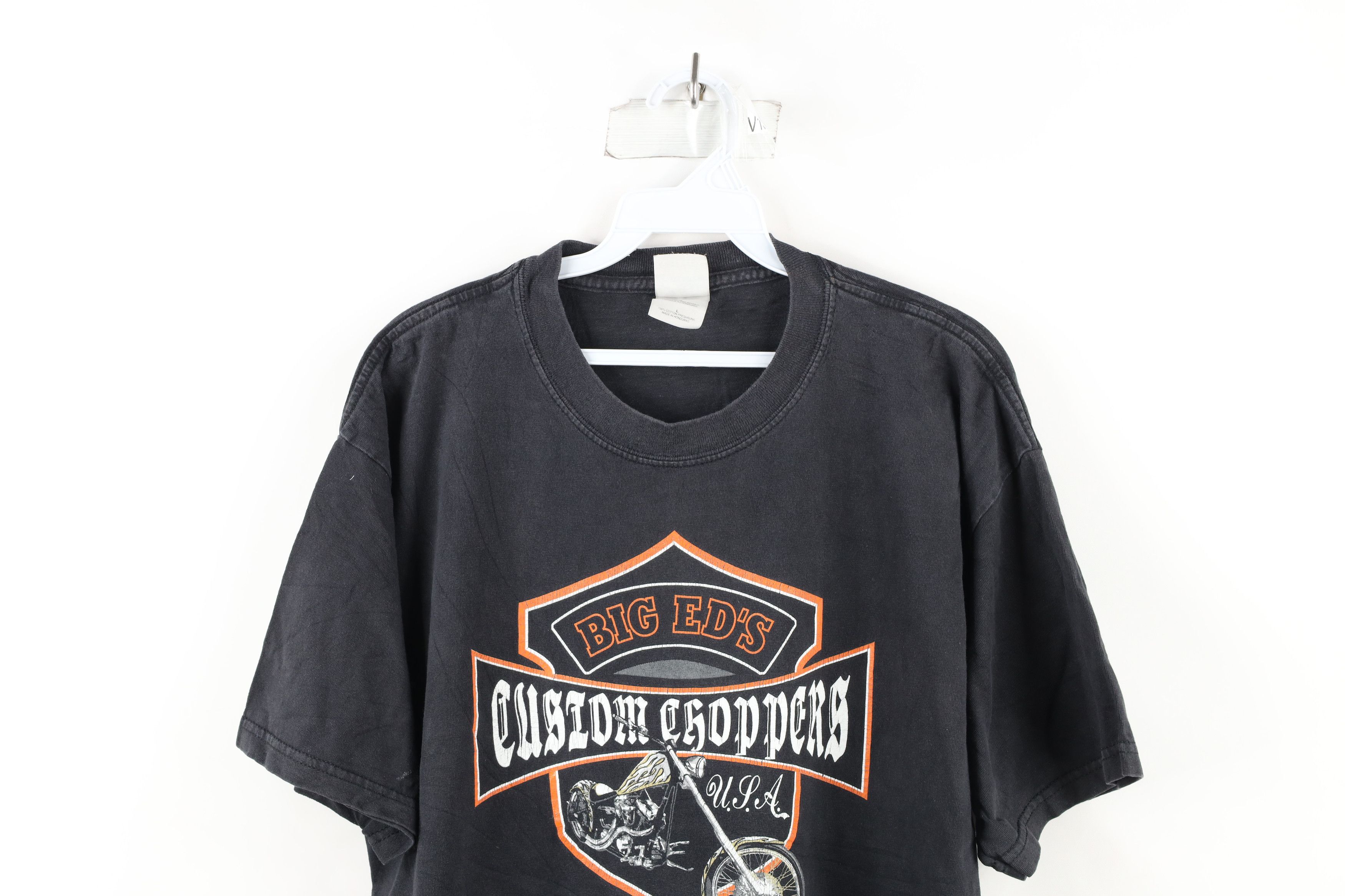 Vintage Vintage Streetwear Eds Custom Choppers Motorcycle T-Shirt Size US L / EU 52-54 / 3 - 2 Thumbnail