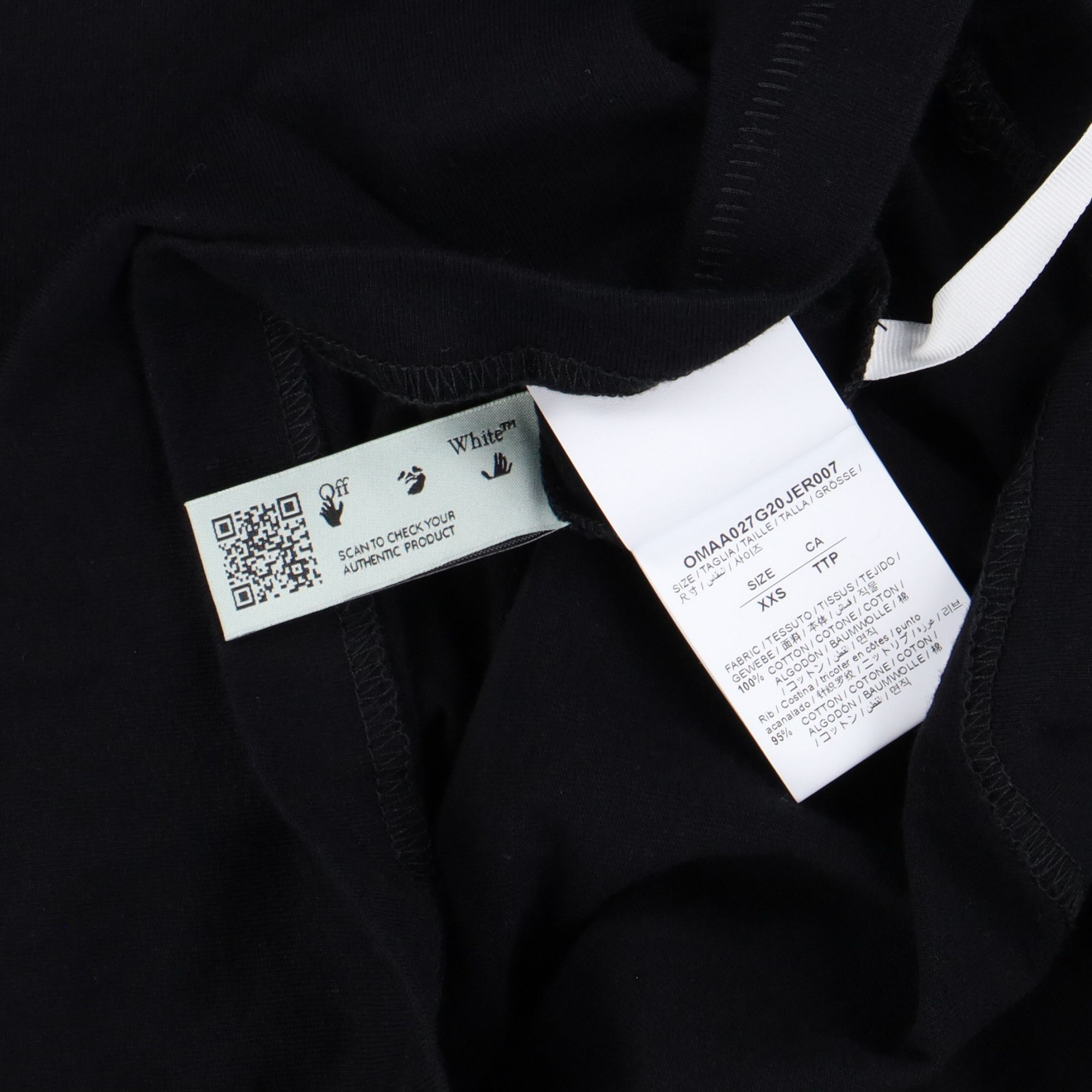 Off-White Black Rome Exclusive Arrows T-Shirt Size US XXS / EU 40 - 4 Thumbnail