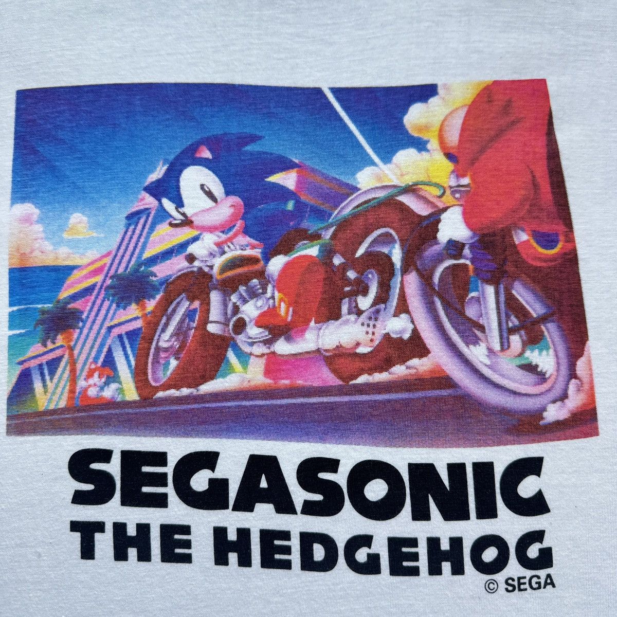 Playstation Vintage 90s Sega Sonic the Hedgehog video game promo tee Size US M / EU 48-50 / 2 - 2 Thumbnail