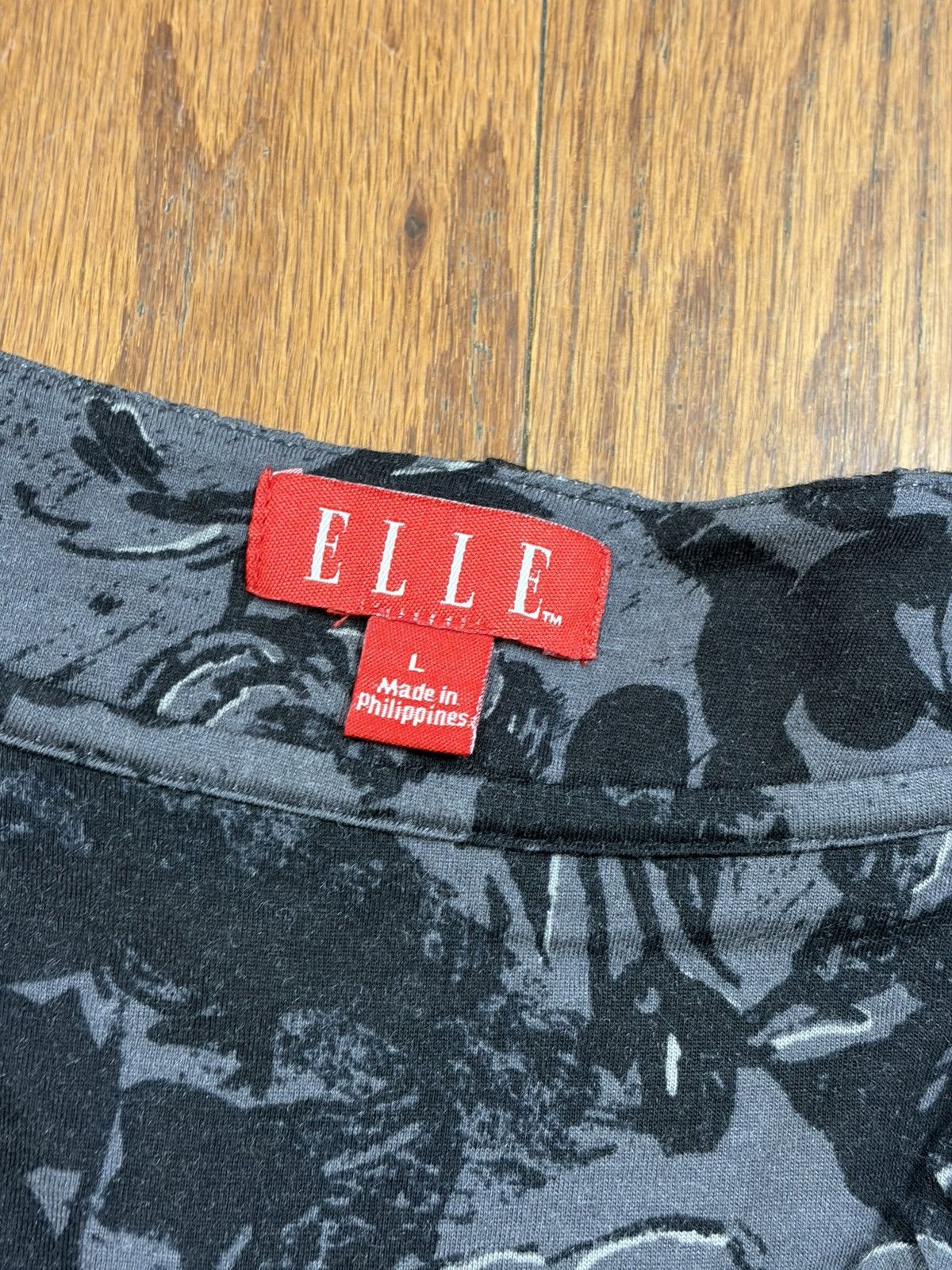 Elie Tahari ELLE Tunic Blouse Floral Pima Cotton Modal Top Long Sleeve Size L / US 10 / IT 46 - 4 Thumbnail