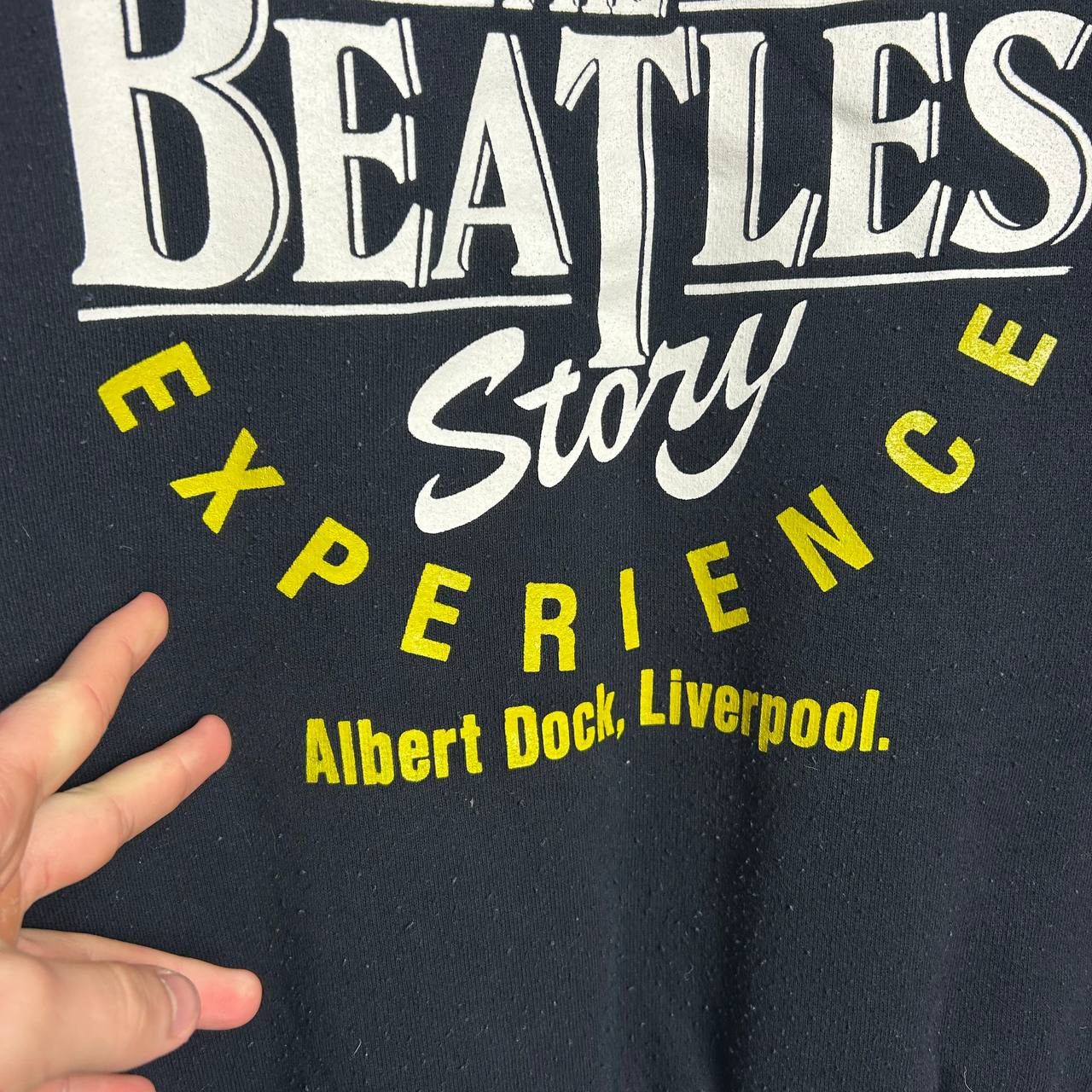 Band Tees Vintage The Beatles Big logo 90s black rock band sweatshirt Size US S / EU 44-46 / 1 - 4 Thumbnail