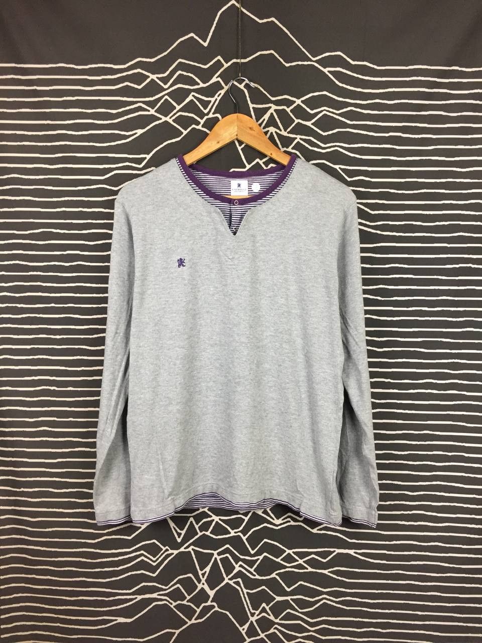 R.Newbold R.Newbold by Paul Smith Layered V-Neck Long Sleeve Tee Size US M / EU 48-50 / 2 - 2 Thumbnail