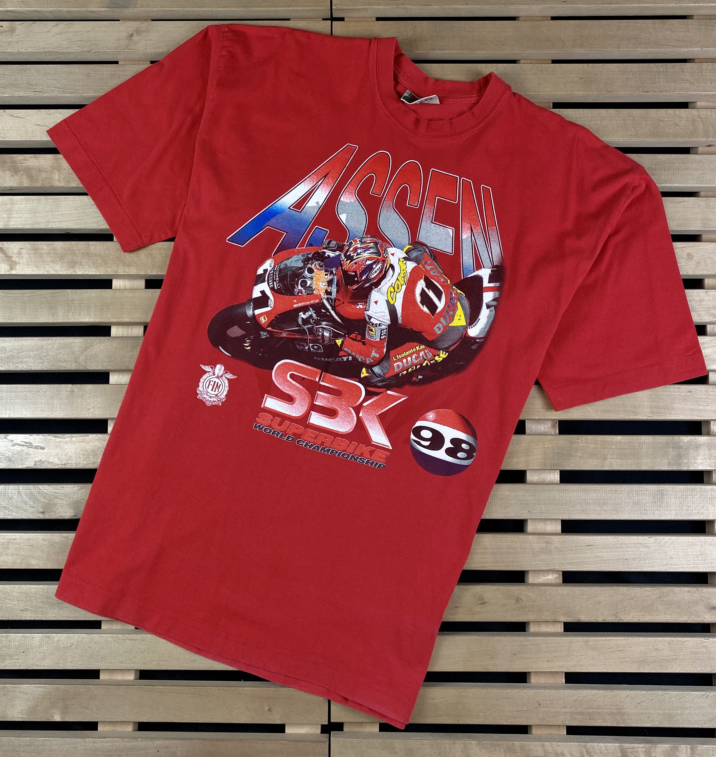Vintage Mens Vintage T-Shirt Assen S3K Superbike 1998 SIze L Size US M / EU 48-50 / 2 - 1 Thumbnail