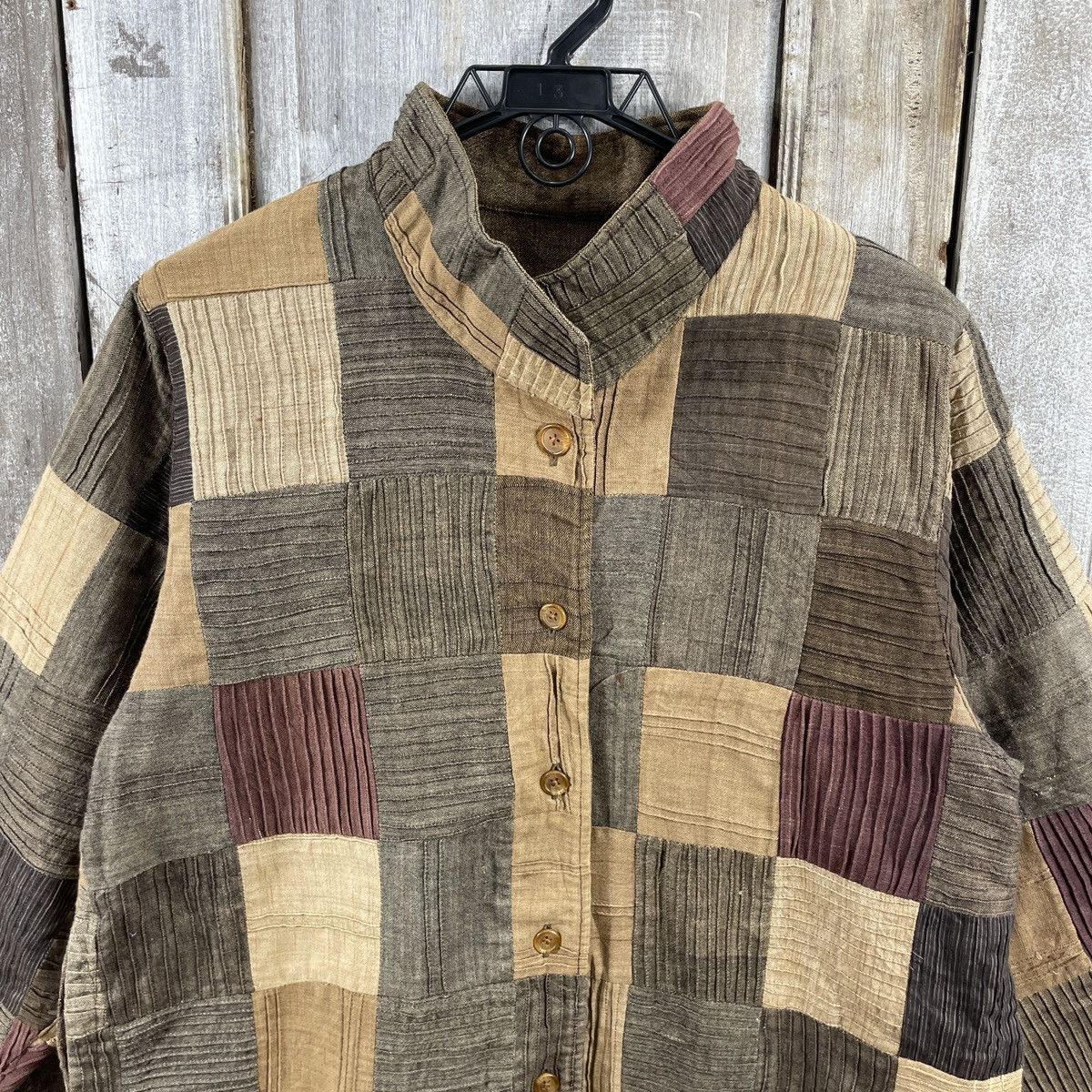 Japanese Brand × Vintage Vintage Japanese Traditional Patchwork Jacket Size US M / EU 48-50 / 2 - 3 Thumbnail