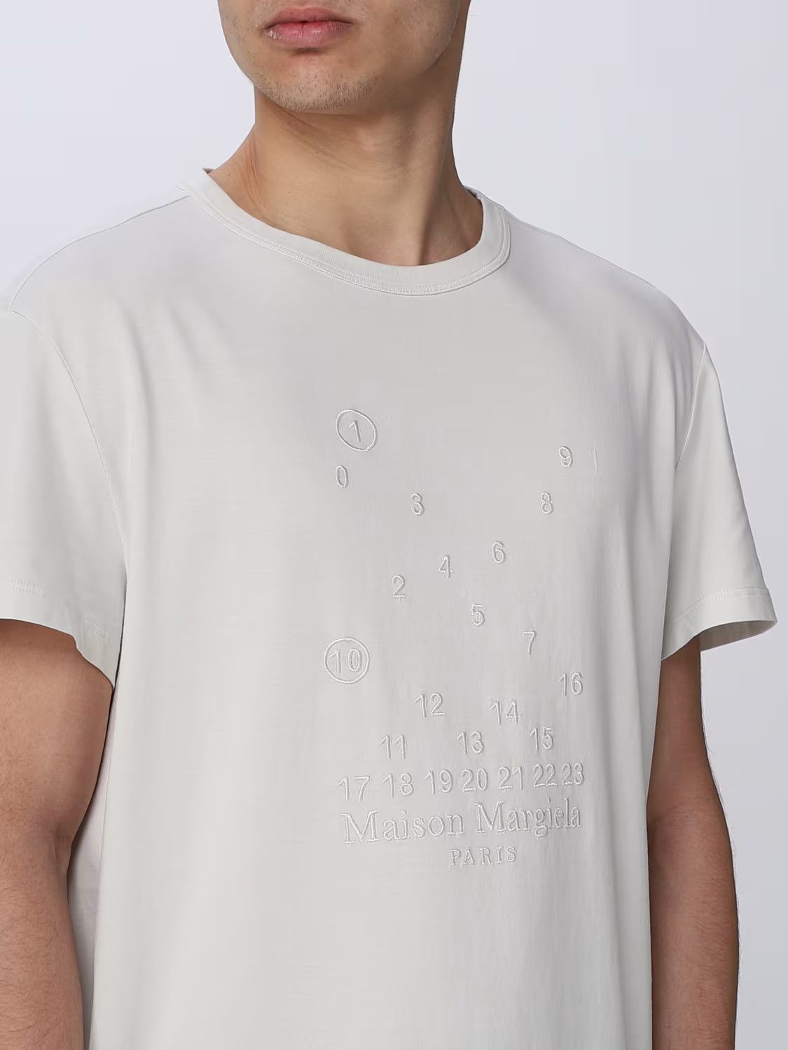 Maison Margiela o1y1224 Short Sleeves T-Shirt In Off White Size US M / EU 48-50 / 2 - 5 Thumbnail