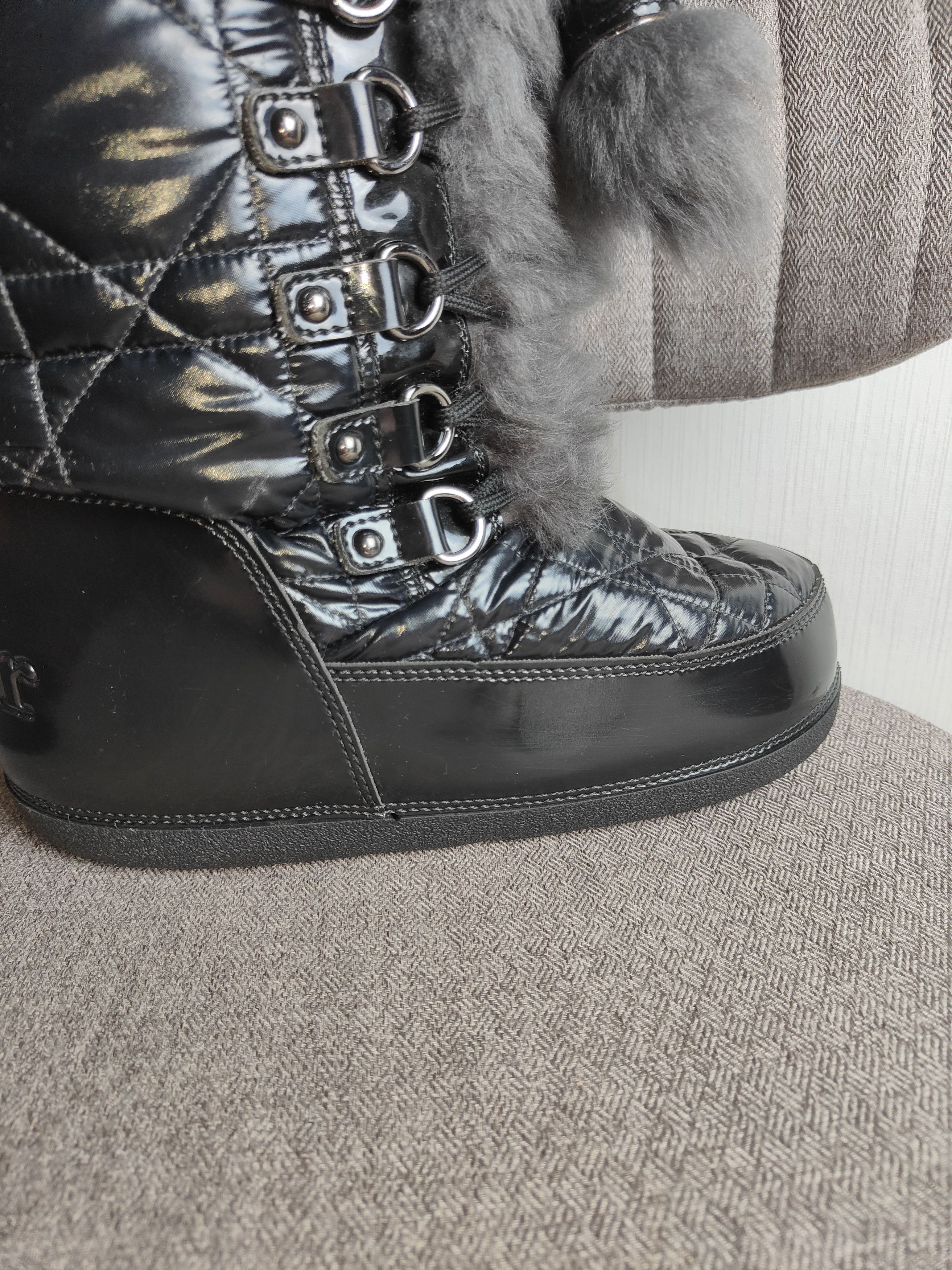 Dior Y2K Dior by John Galliano Massive Fur Quilted Snow Boots Size US 11 / IT 41 - 17 Thumbnail