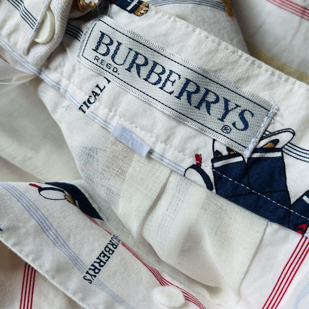 Burberry × Vintage Real Vintage Burberrys The Nautical Bear Monogram Skirts Size 26" / US 2 / IT 38 - 18 Thumbnail