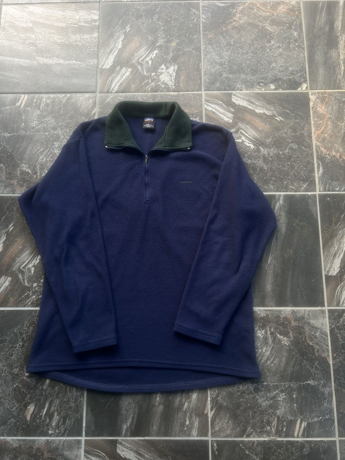 Patagonia Navy Blue Recycled store Cashmere 1/4-Zip Sweater Pullover