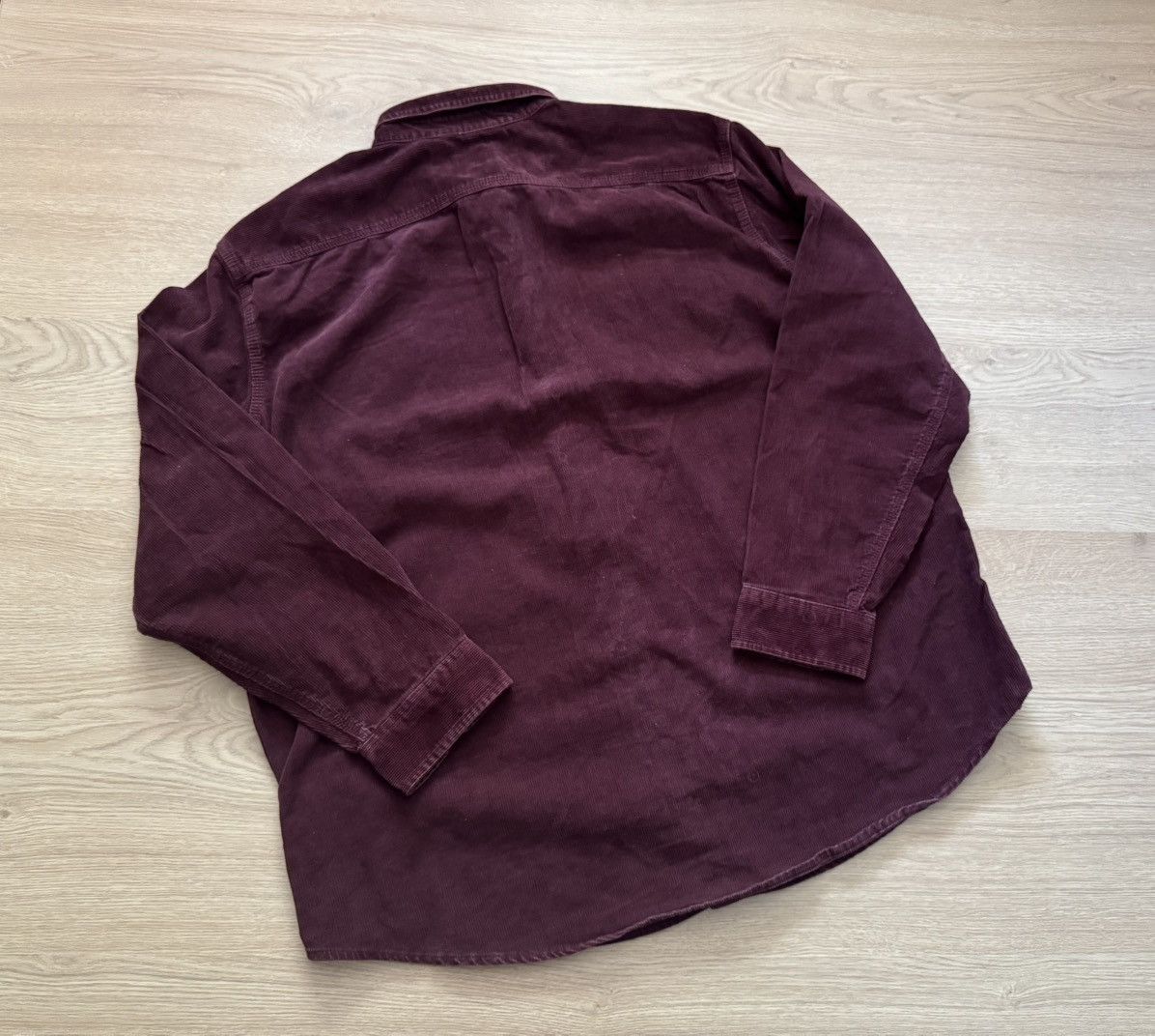 L.L. Bean Vintage 00’s L.L. Bean USA Velvet Corduroy Burgundy Shirt Size US XL / EU 56 / 4 - 3 Thumbnail
