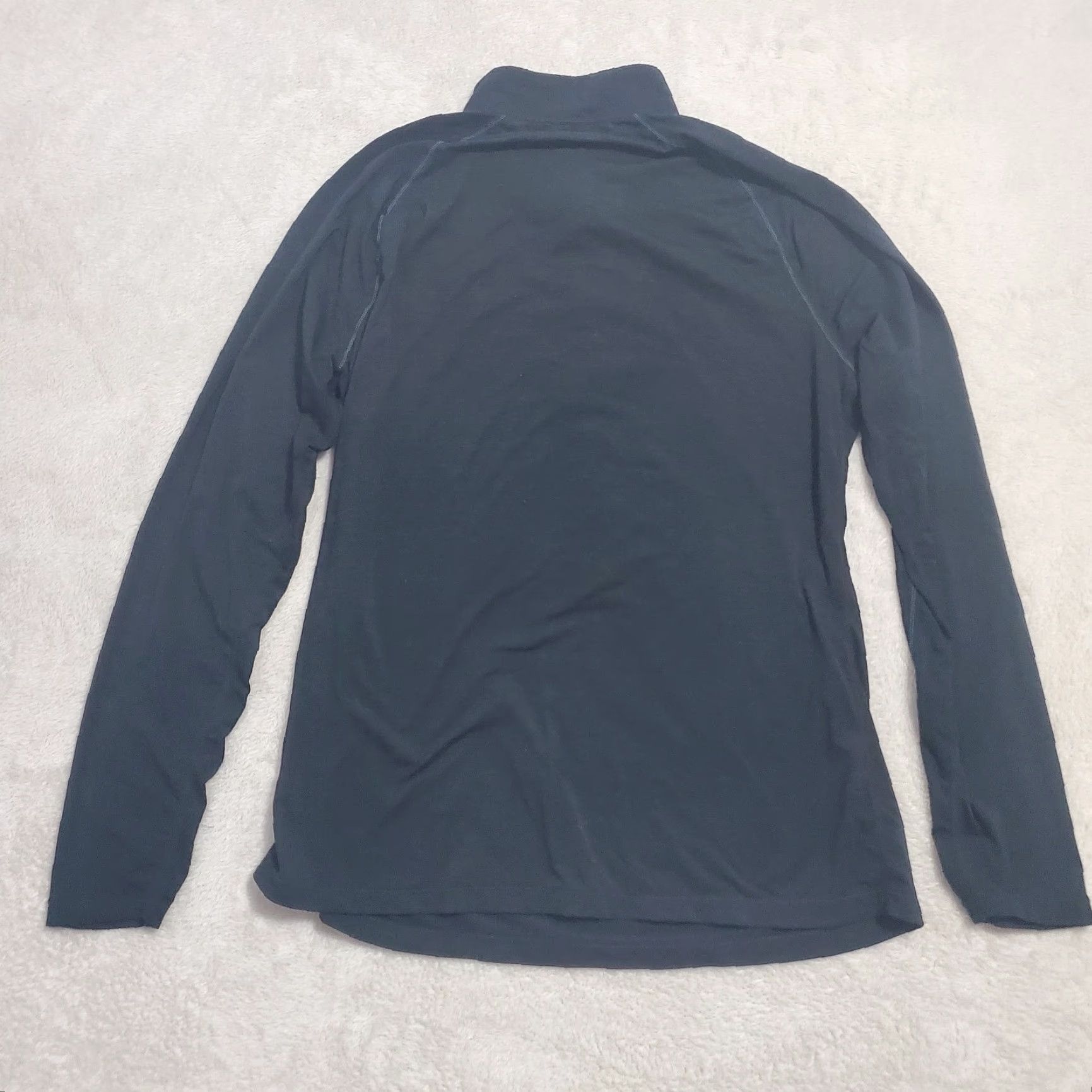 Vintage VINTAGE not applicable; Paradox Merino Blend Womens Base Layer Black 1/4 Zip Pullover DriRelease Top XL Size XL / US 12-14 / IT 48-50 - 2 Thumbnail