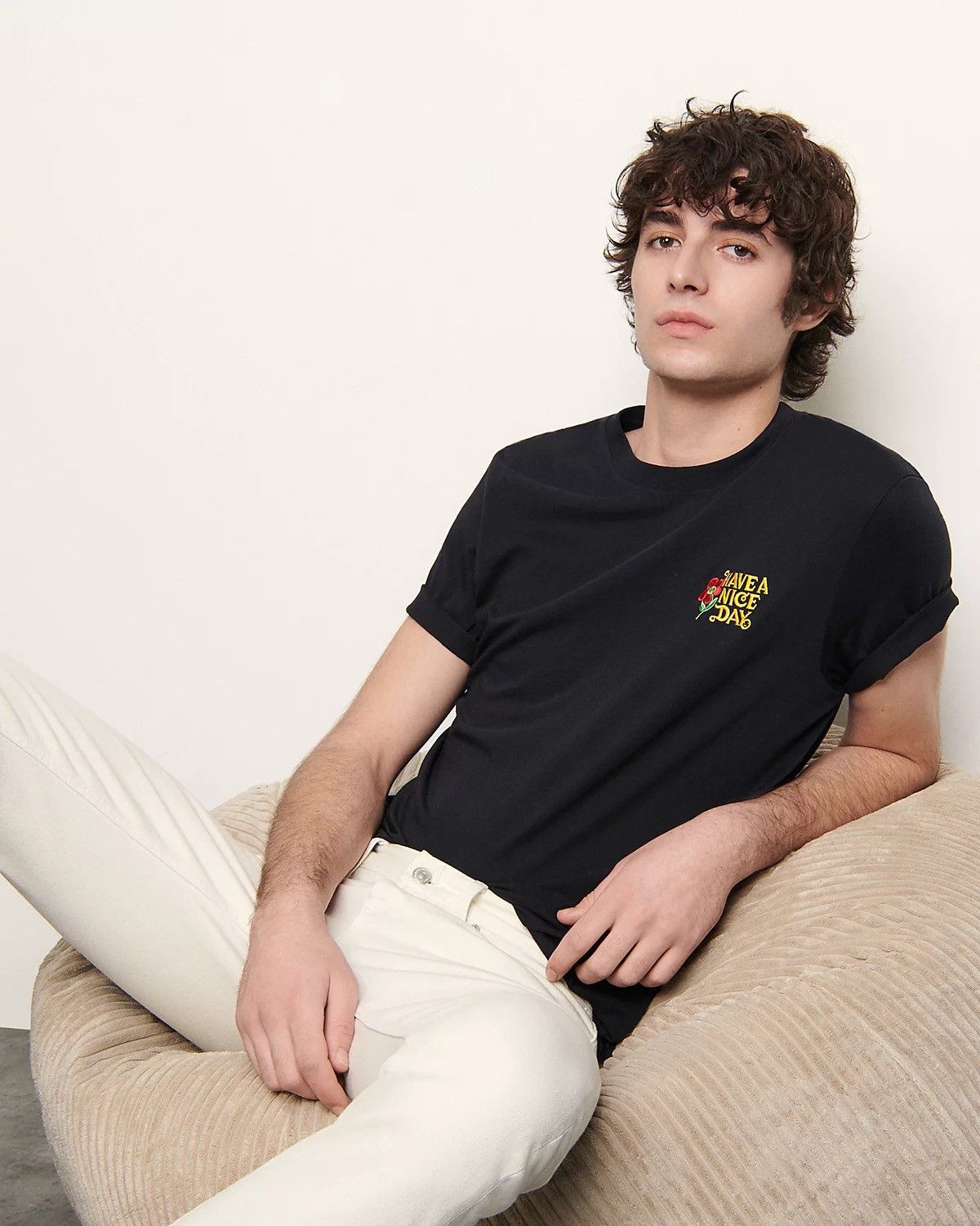 Sandro Sandro Paris Have A Nice Day Shirt Size US XL / EU 56 / 4 - 15 Thumbnail