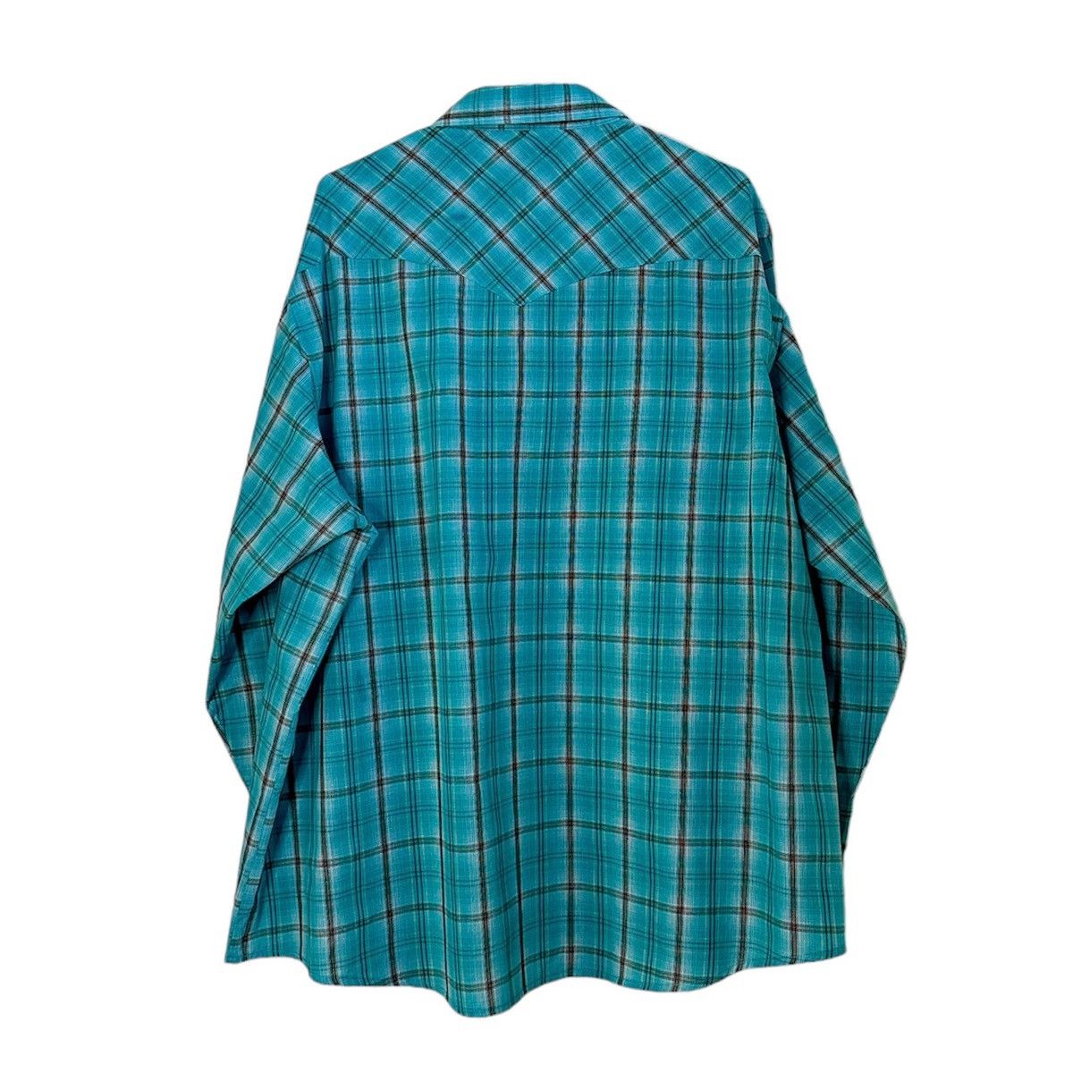 Wrangler Wrangler Western Men’s Pearl Snap Plaid Button Up Shirt 2XL Size US XXL / EU 58 / 5 - 2 Thumbnail