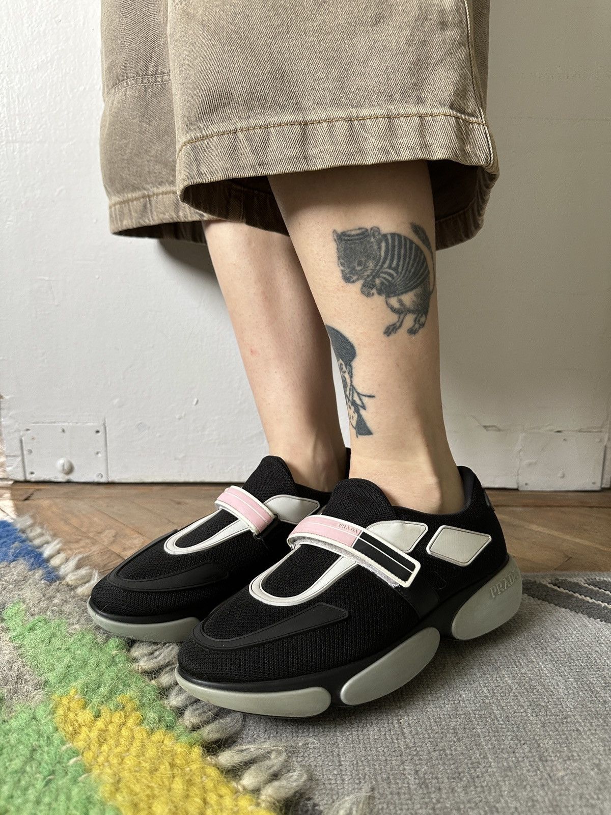 image of Prada Cloudbust Runaway 2018 Sneaker in Black, Women's (Size 8.5)