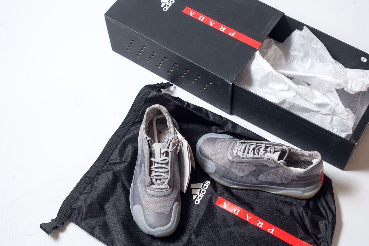 image of Adidas x Prada Luna Rossa Womens Gray Sneakers Size 36 F / 4 Us in Grey