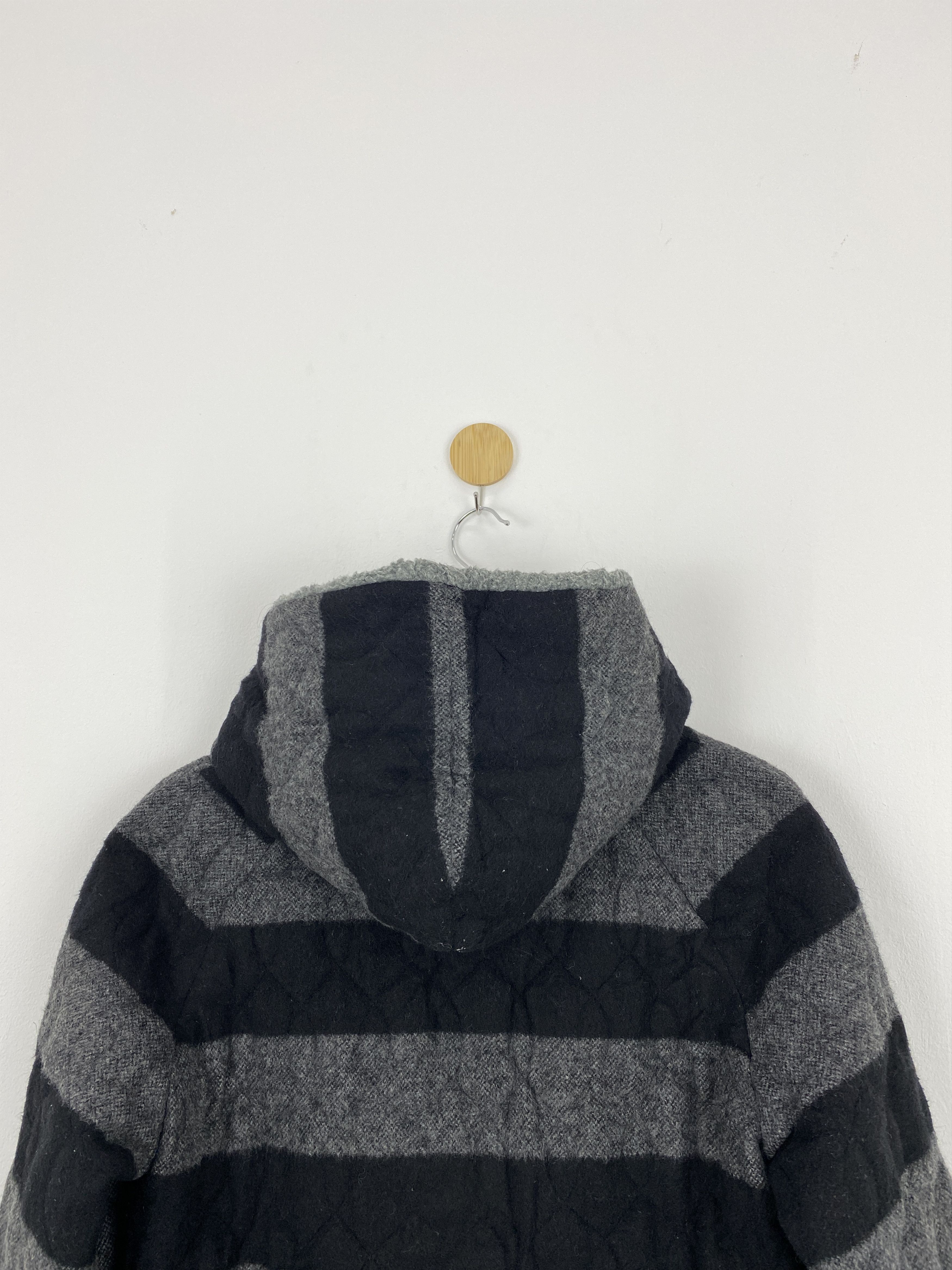 Japanese Brand Vintage Isato Japan Striped Bomber Wool Zipper Jacket Size US XS / EU 42 / 0 - 4 Thumbnail