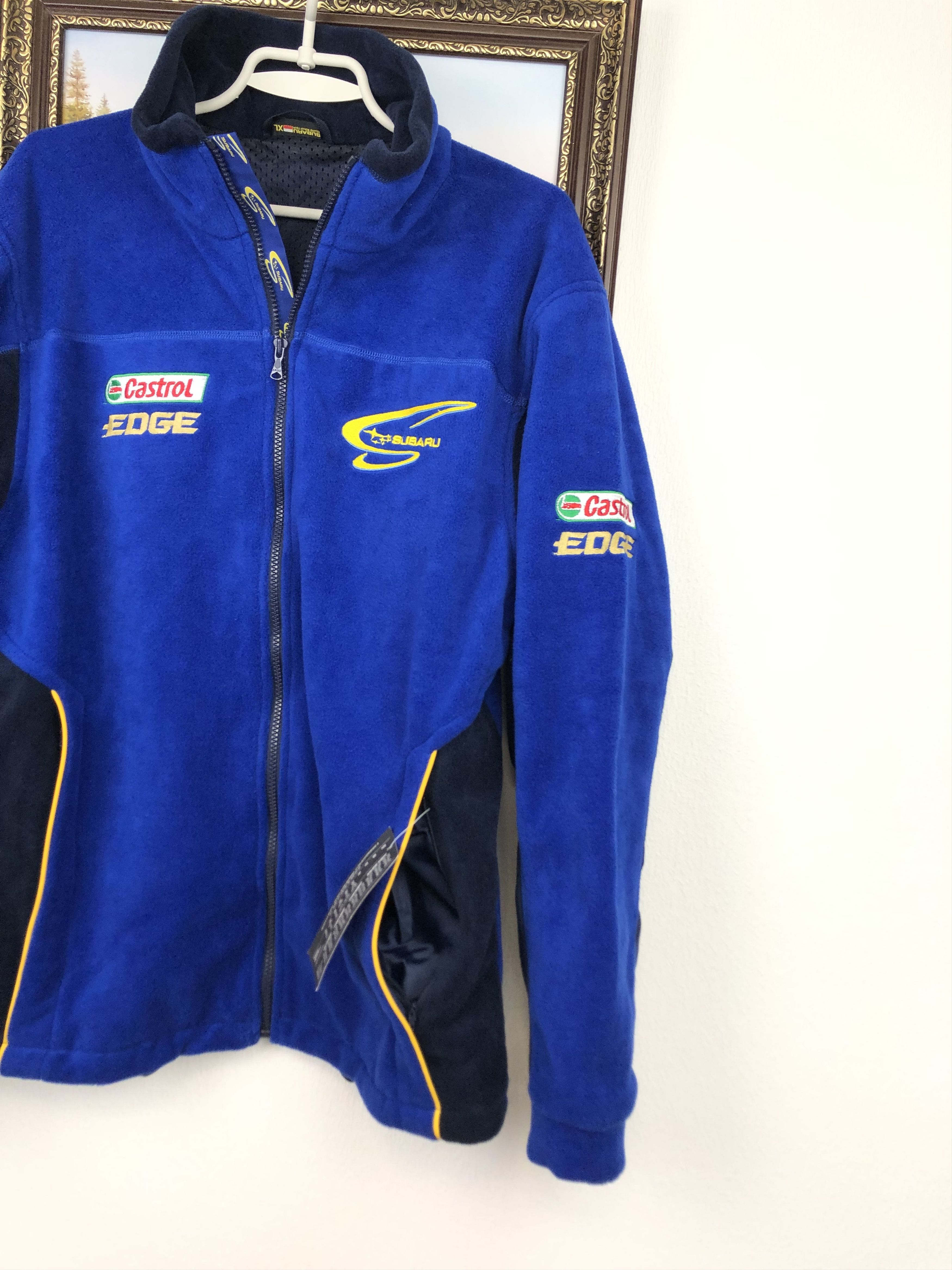 Vintage Vintage Subaru Team Racing Fleece Jacket Blue Mens Track Top Size US XL / EU 56 / 4 - 6 Thumbnail