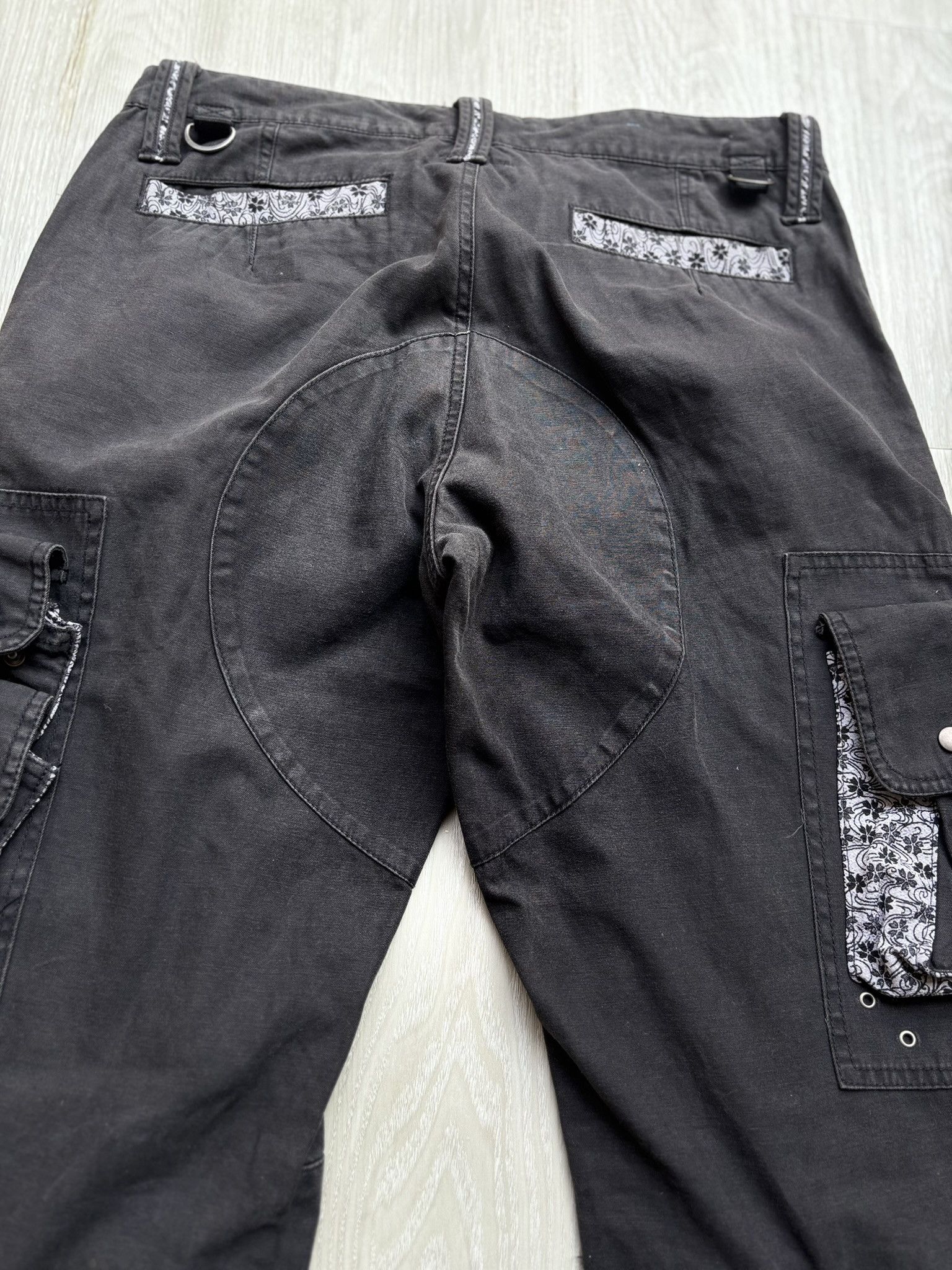 Japanese Brand Lace up flare cargo pants Size US 33 - 10 Thumbnail