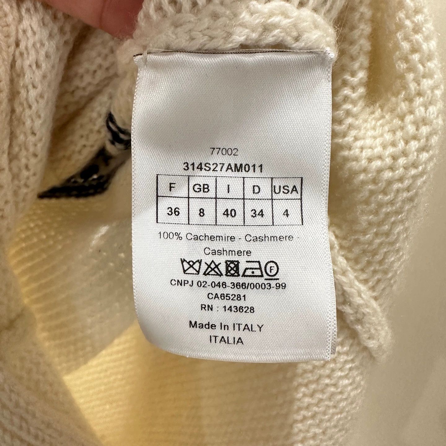 Christian Dior Monsieur Dior may237 cashmere star logo knit sweater 36 Size XS / US 0-2 / IT 36-38 - 4 Thumbnail