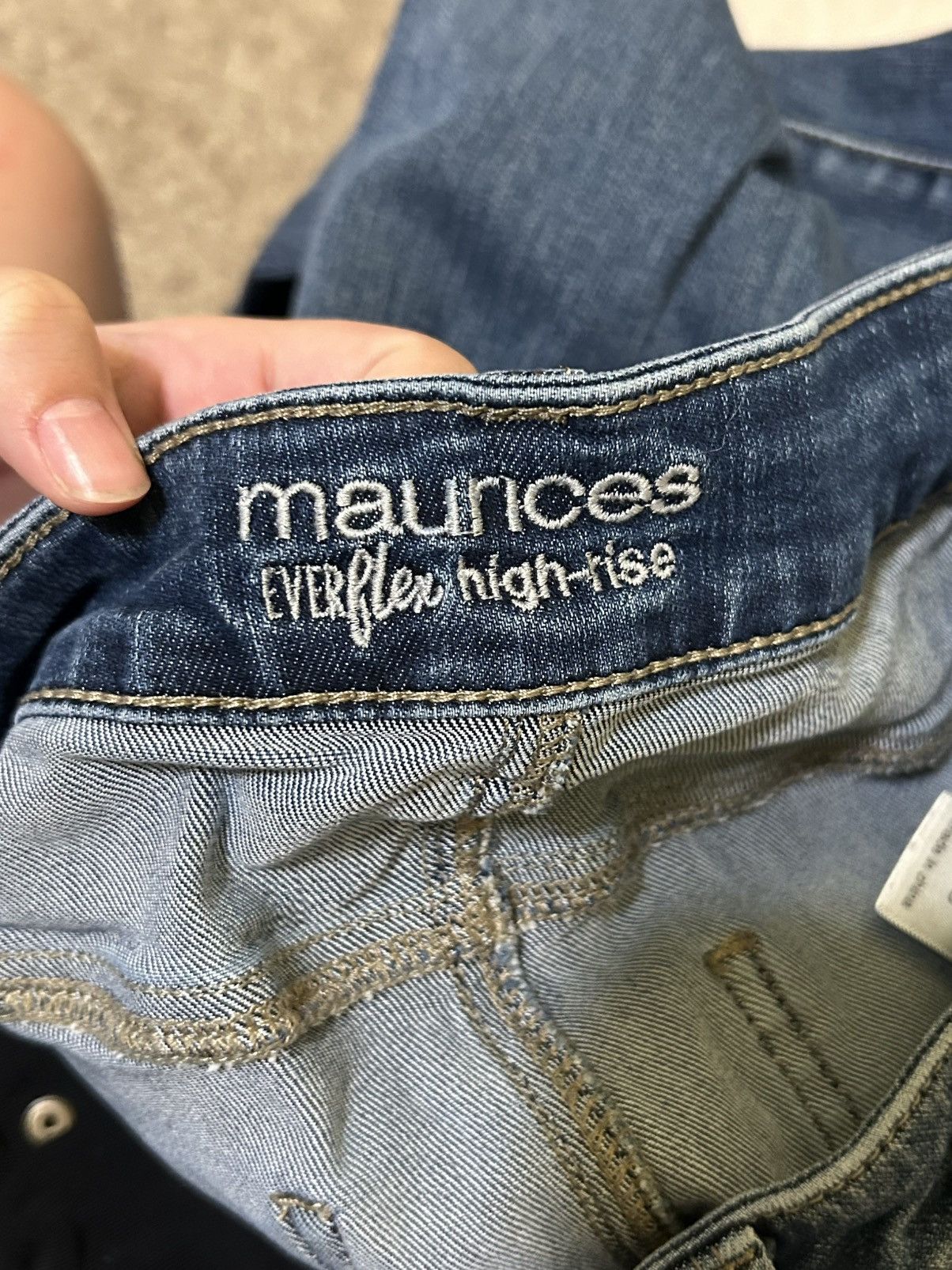 Other Women’s Maurices Navy Blue Flared Jeans Size 32" / US 10 / IT 46 - 3 Thumbnail