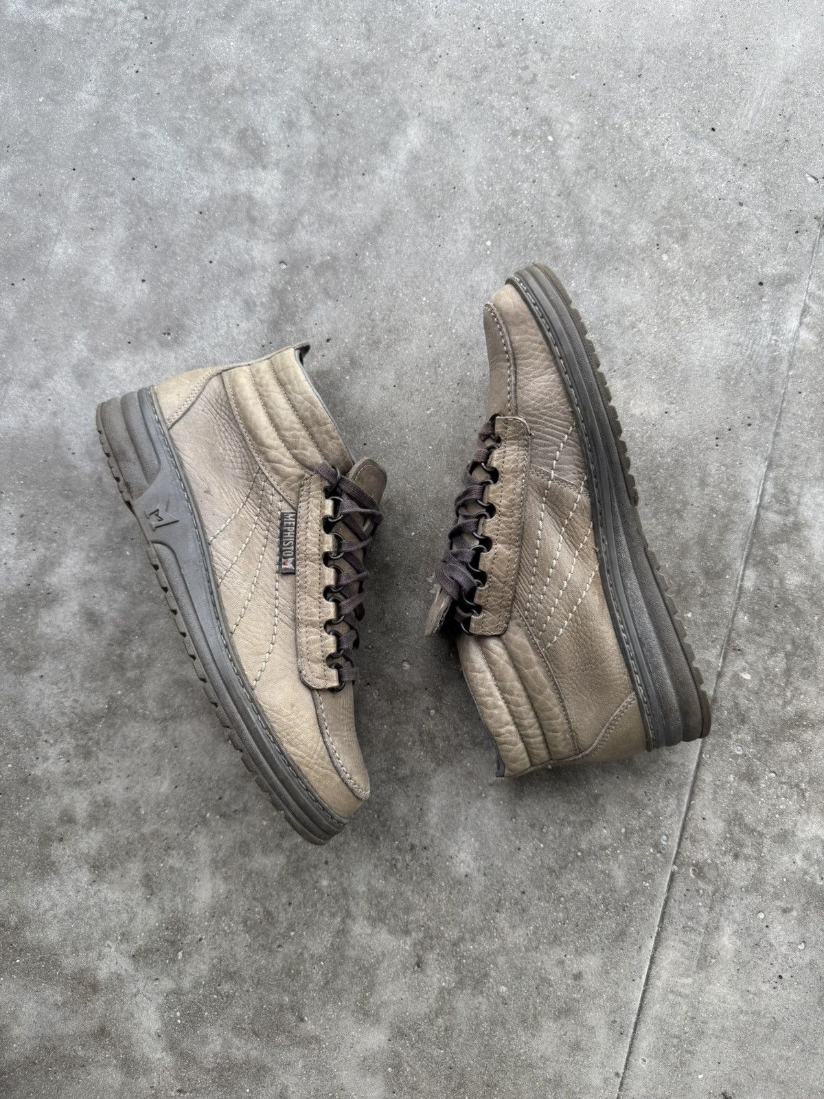 Genuine Leather × Japanese Brand × Mephisto Mephisto Leather Derby Shoes High sneakers casual Size US 8.5 / EU 41-42 - 1 Thumbnail