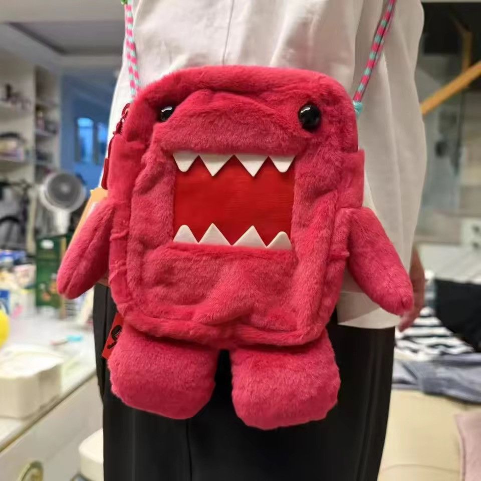 Japanese Brand Kawaii Domo Kun Plush Shoulder Bag Size ONE SIZE - 2 Thumbnail