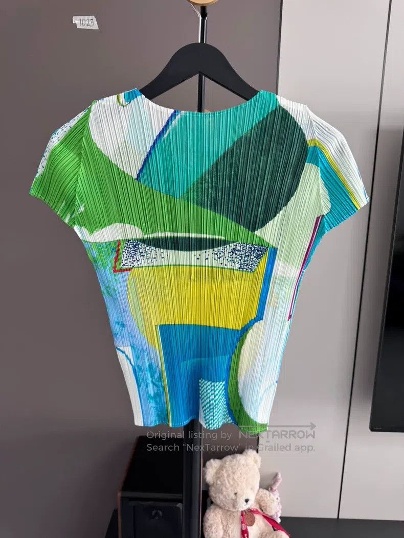 Issey Miyake Issey Miyake Windmill Short Sleeve Top Size L / US 10 / IT 46 - 2 Thumbnail