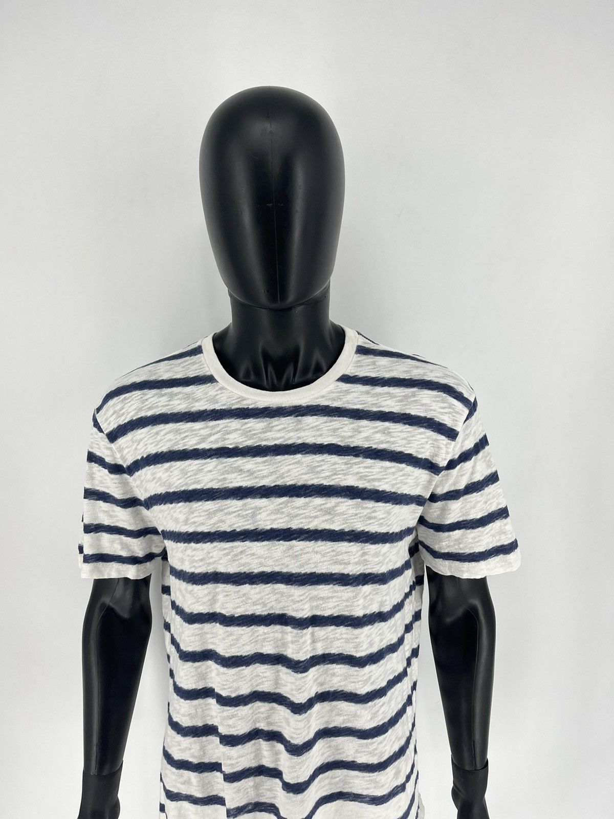 Other Vintage Y2K Allsaints Striped T-shirt luxury Sportswear SzXL Size US XL / EU 56 / 4 - 5 Thumbnail