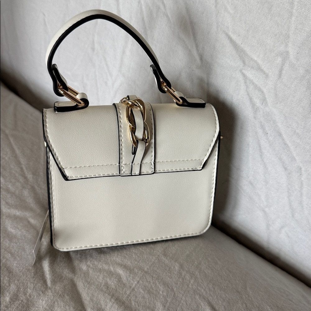 Aldo Aldo Alobrennan off white studded twist lock clasp handle/s Size ONE SIZE - 4 Thumbnail