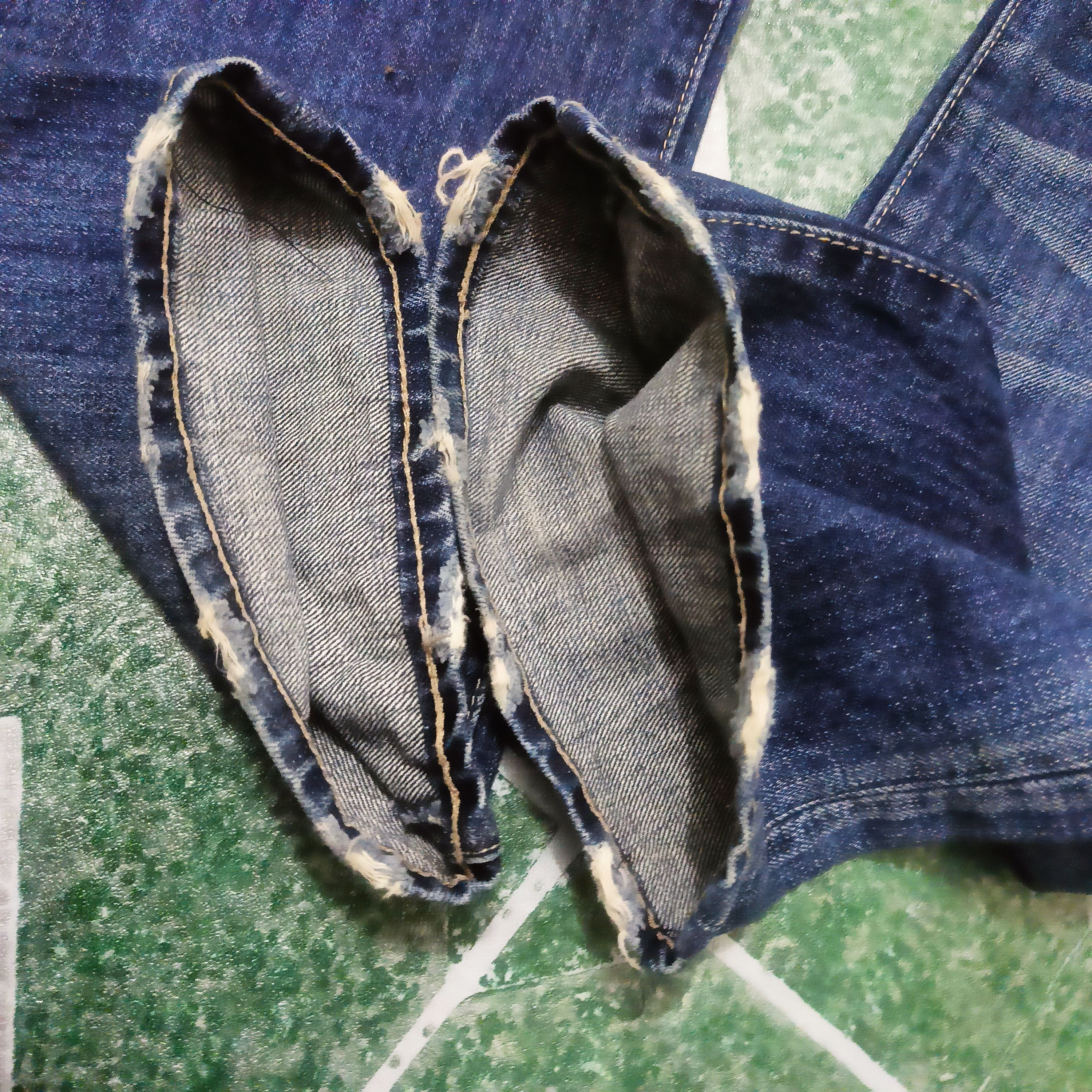 If Six Was Nine Rare Double Dog Distressed Denim Japan jeans Size US 32 / EU 48 - 13 Thumbnail