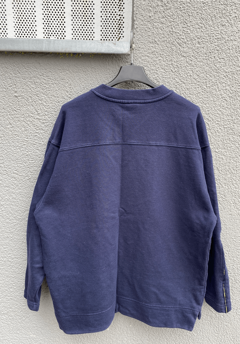 Nike × Vintage Vintage Nike Sweatshirt Big Logo Blue Size US S / EU 44-46 / 1 - 8 Thumbnail