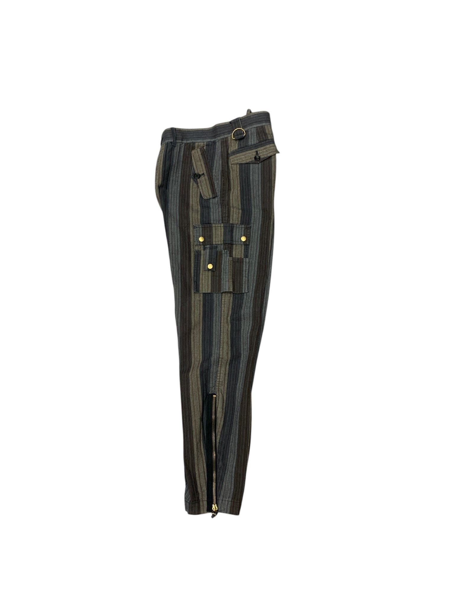 Jean Paul Gaultier Jean Paul Gaultier vintage striped cargo pants size M/32 Size US 32 / EU 48 - 3 Thumbnail