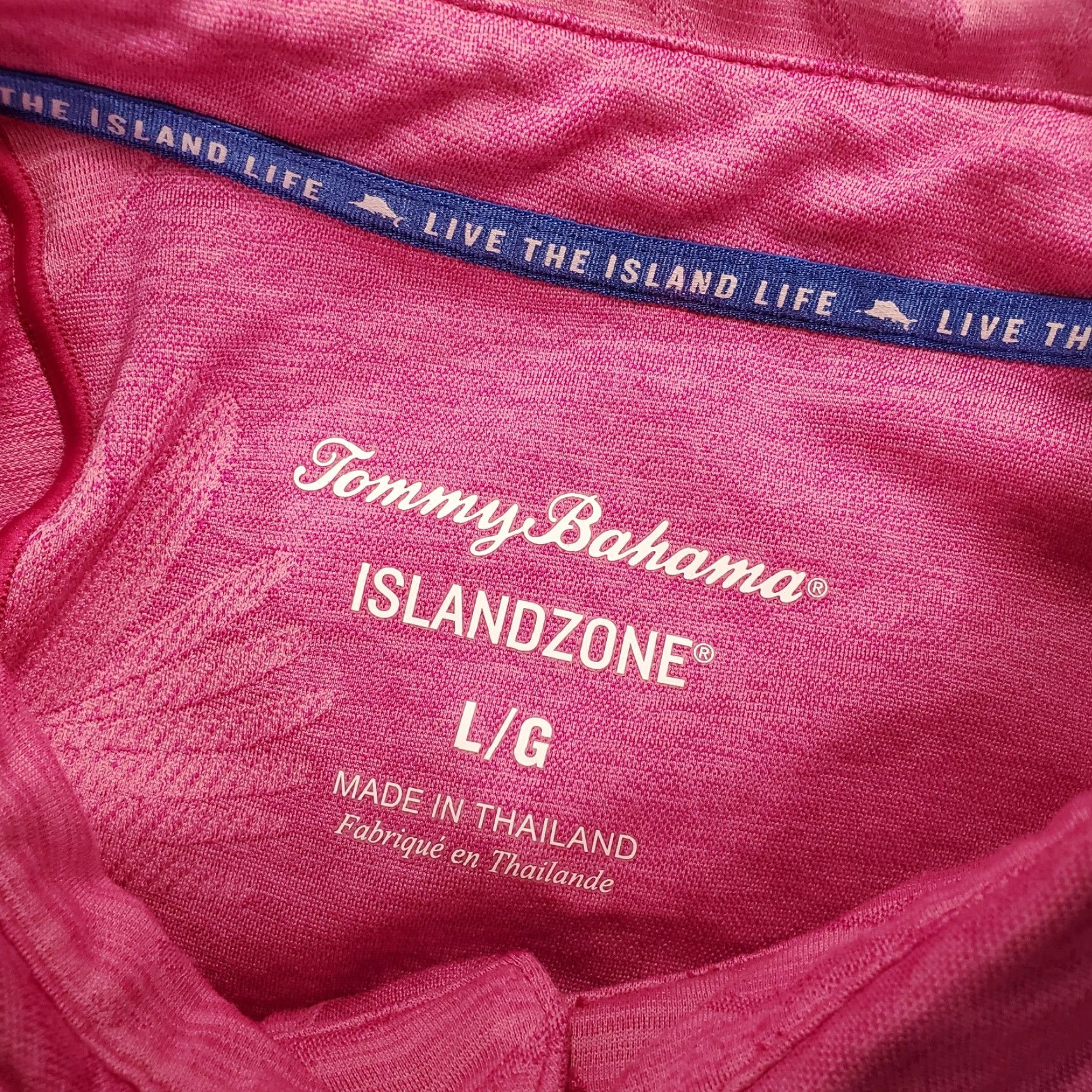 Tommy Bahama Tommy Bahama Polo Shirt Mens Large Pink Performance Stretch Floral Polo Shirt Size US L / EU 52-54 / 3 - 8 Thumbnail