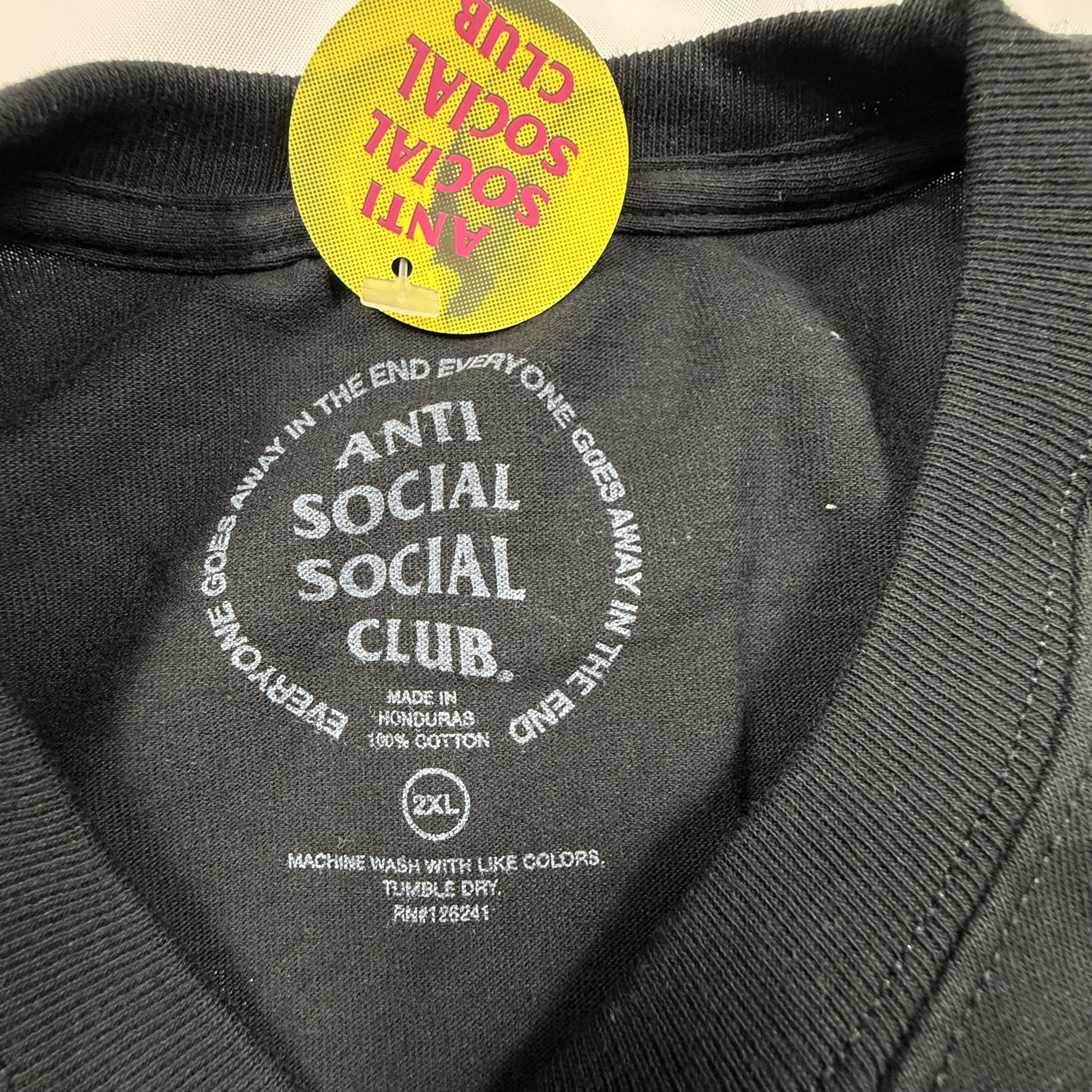 Anti Social Social Club Anti Social Social Club Bitter Tee Spider Logo Graphic T Size US XXL / EU 58 / 5 - 5 Thumbnail