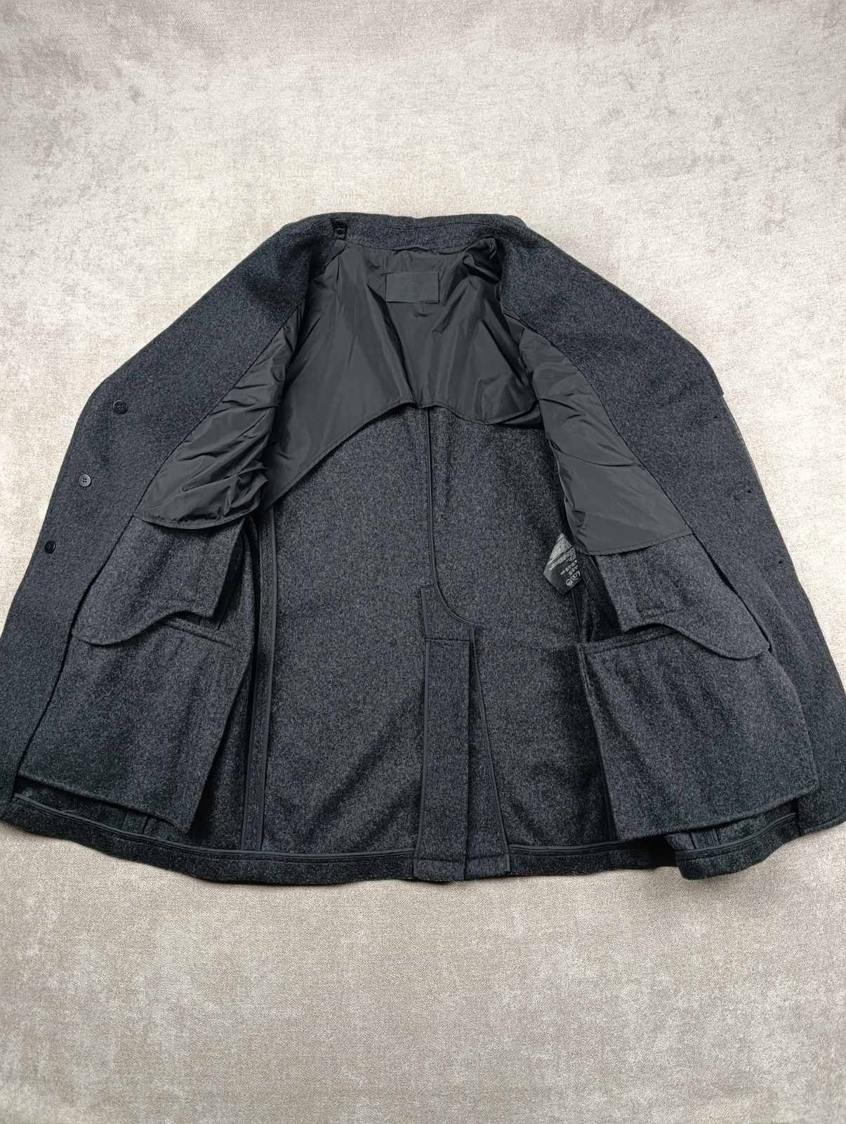 Prada PRADA MENS WOOL COAT LEATHER COLAR Size US L / EU 52-54 / 3 - 17 Thumbnail