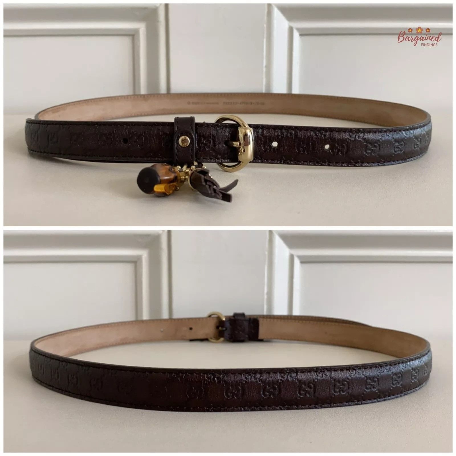 Gucci Gucci Microguccissima Leather Slim Horsebit Buckle Belt Size 26 - 5 Thumbnail