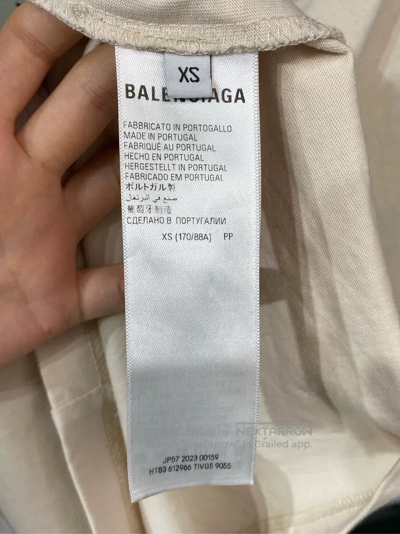 Balenciaga Balenciaga Short-sleeved T-shirt with letter print logo, l Size US XS / EU 42 / 0 - 7 Thumbnail