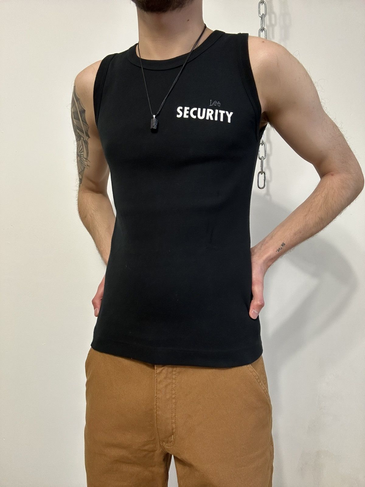 Vintage Vintage faded black 90s security Tank Top Size US XL / EU 56 / 4 - 3 Thumbnail