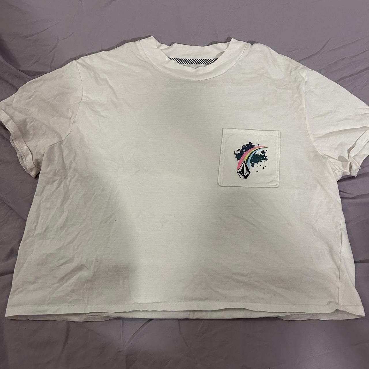 Volcom Volcom Women's White and Multi Tshirt Size XL / US 12-14 / IT 48-50 - 1 Thumbnail