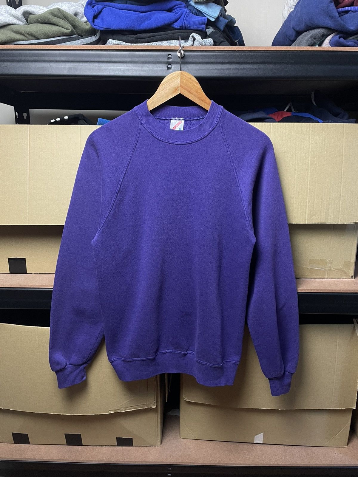 Jerzees Jerzees vintage blank purple crewneck sweatshirt Size US M / EU 48-50 / 2 - 1 Thumbnail