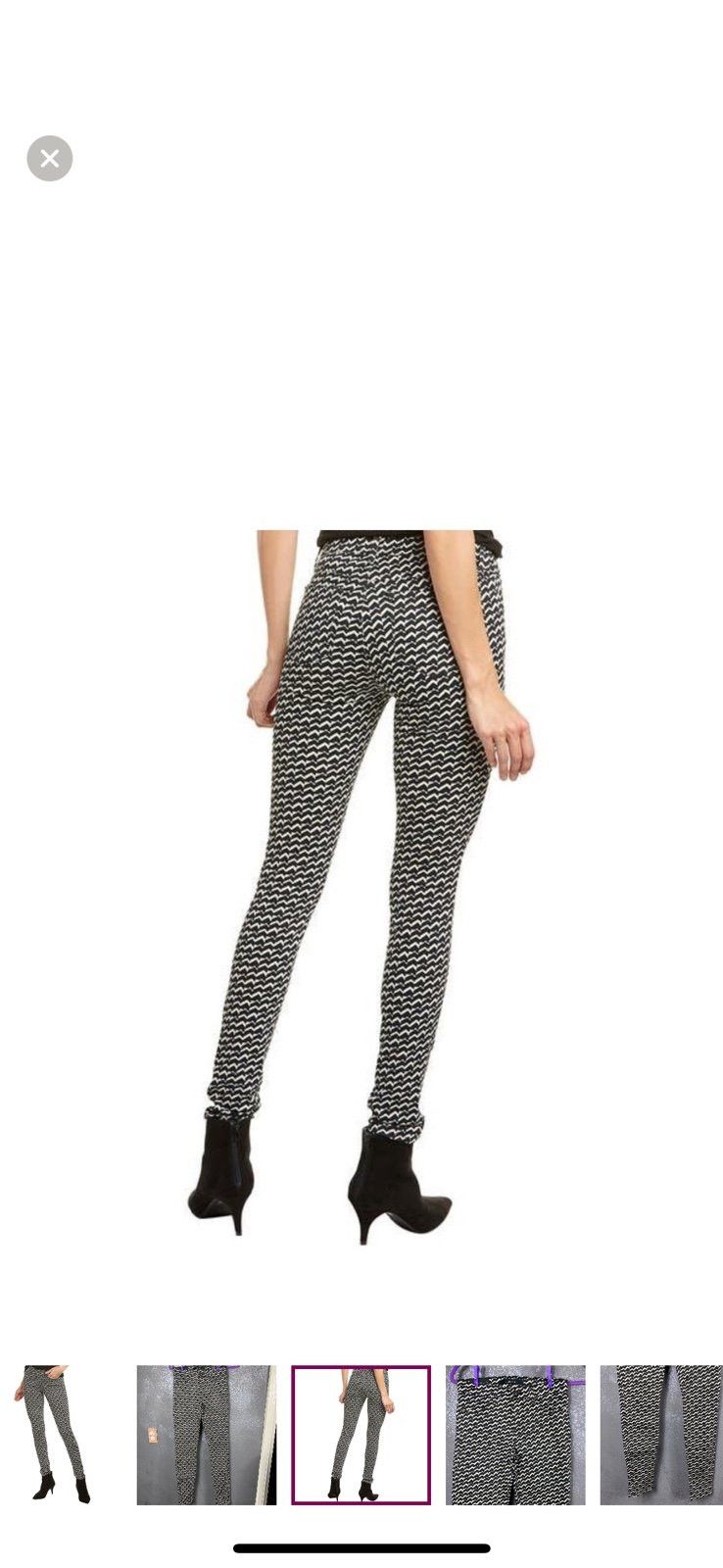 J Brand J Brand Berlin Print Super Skinny Jean mid rise geometric b Size 25" / US 0 / IT 36 - 4 Thumbnail