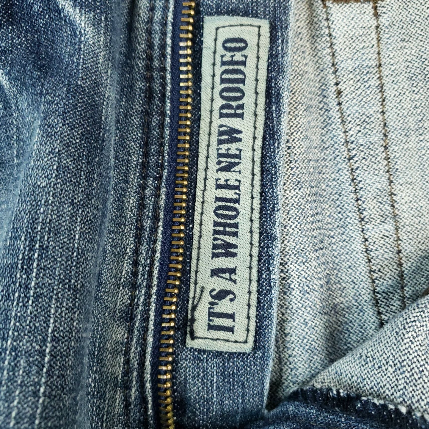 Vintage Twenty X Jeans Mens 33x35 Blue Denim Straight Leg Regular Fit Cotton 5 Pocket Size US 33 - 7 Thumbnail