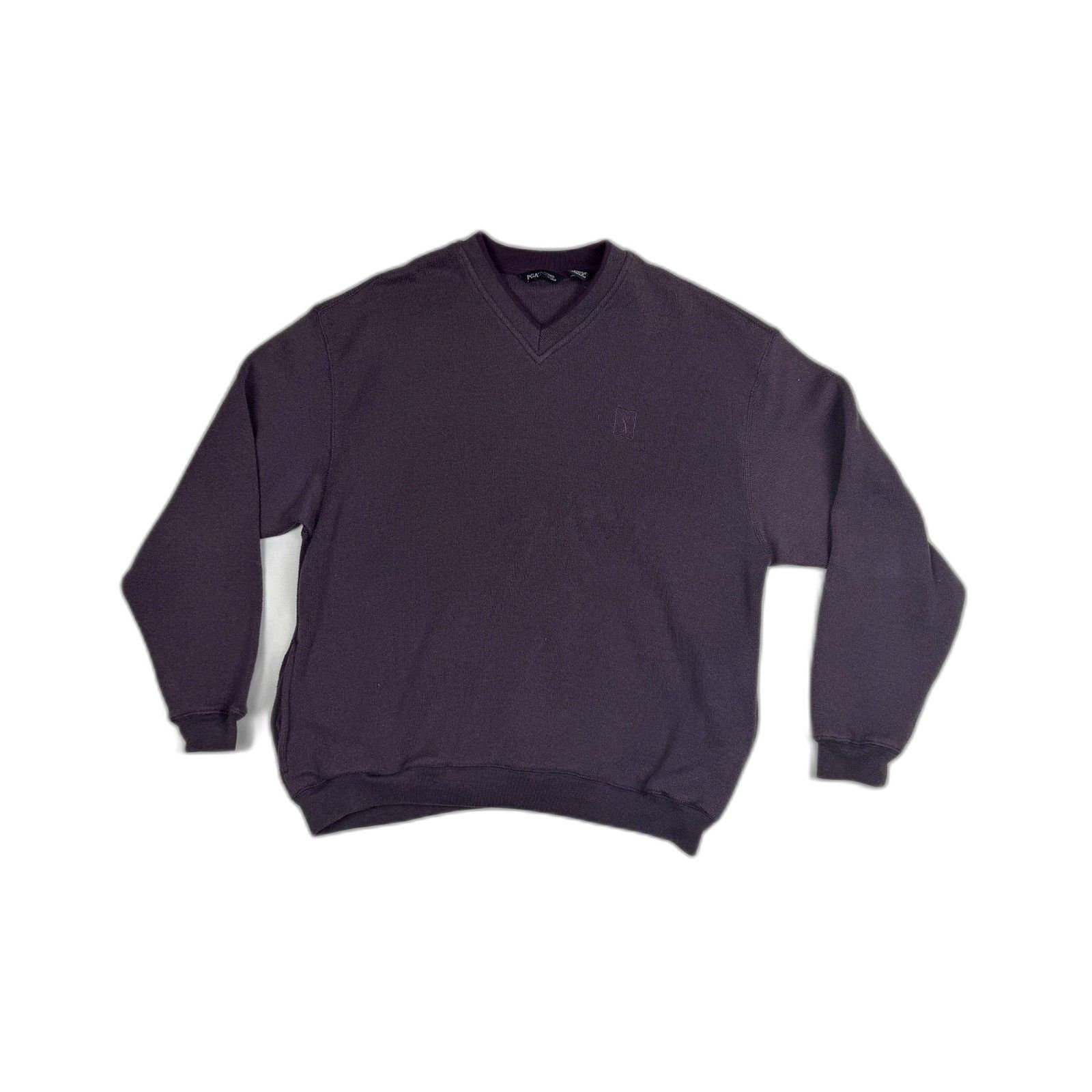 PGA Tour PGA Tour V-Neck Sweater Purple Knitted Pullover Golf Embroid Size US L / EU 52-54 / 3 - 1 Thumbnail