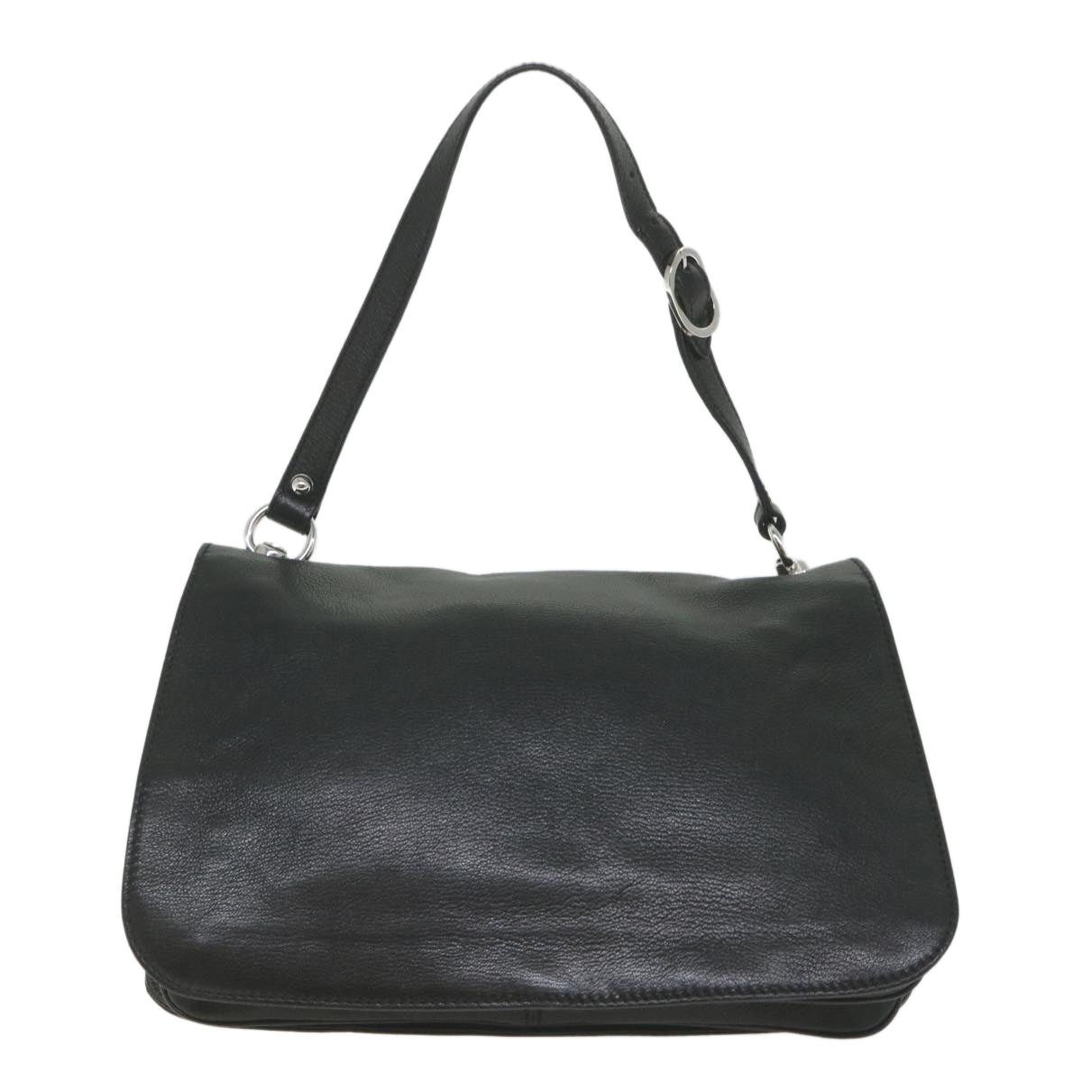 Gucci GUCCI Interlocking Shoulder Bag Leather Black Size ONE SIZE - 2 Thumbnail