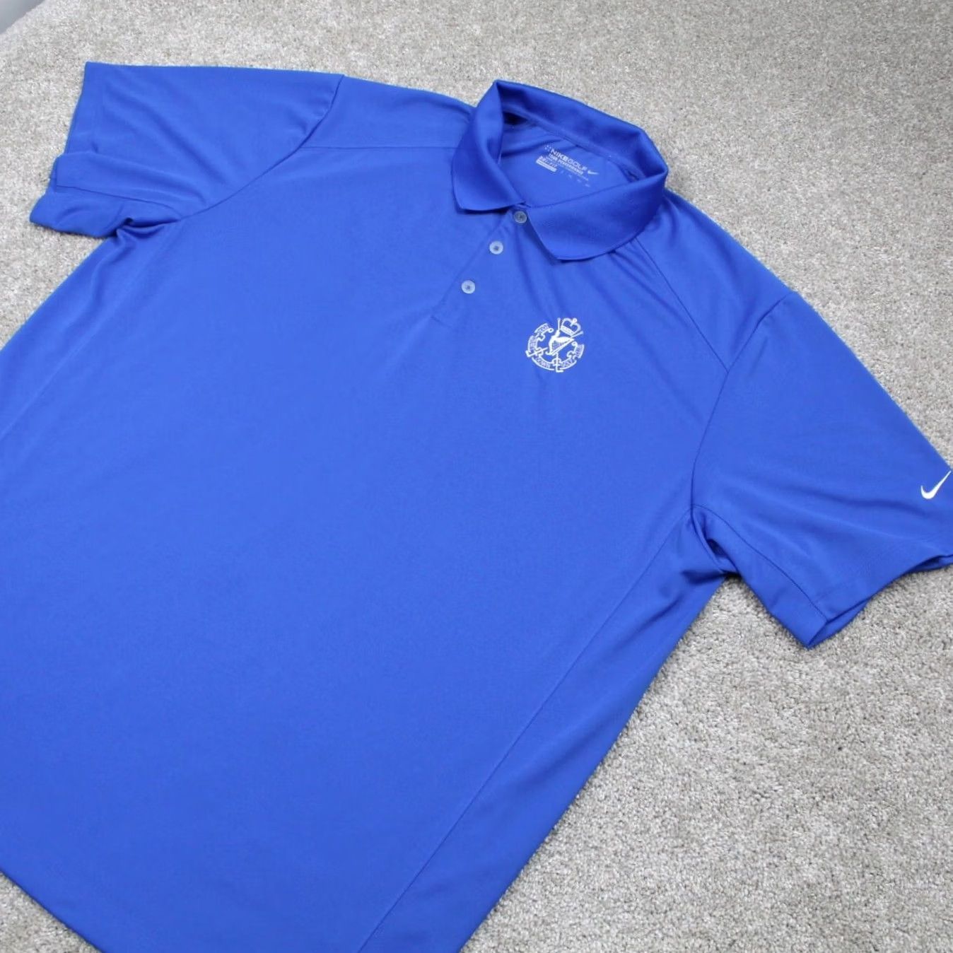 Nike Nike Golf Tour Performance Polo Shirt Mens 2XL Blue Dri-Fit S/S Pullover Polo Size US XXL / EU 58 / 5 - 3 Thumbnail