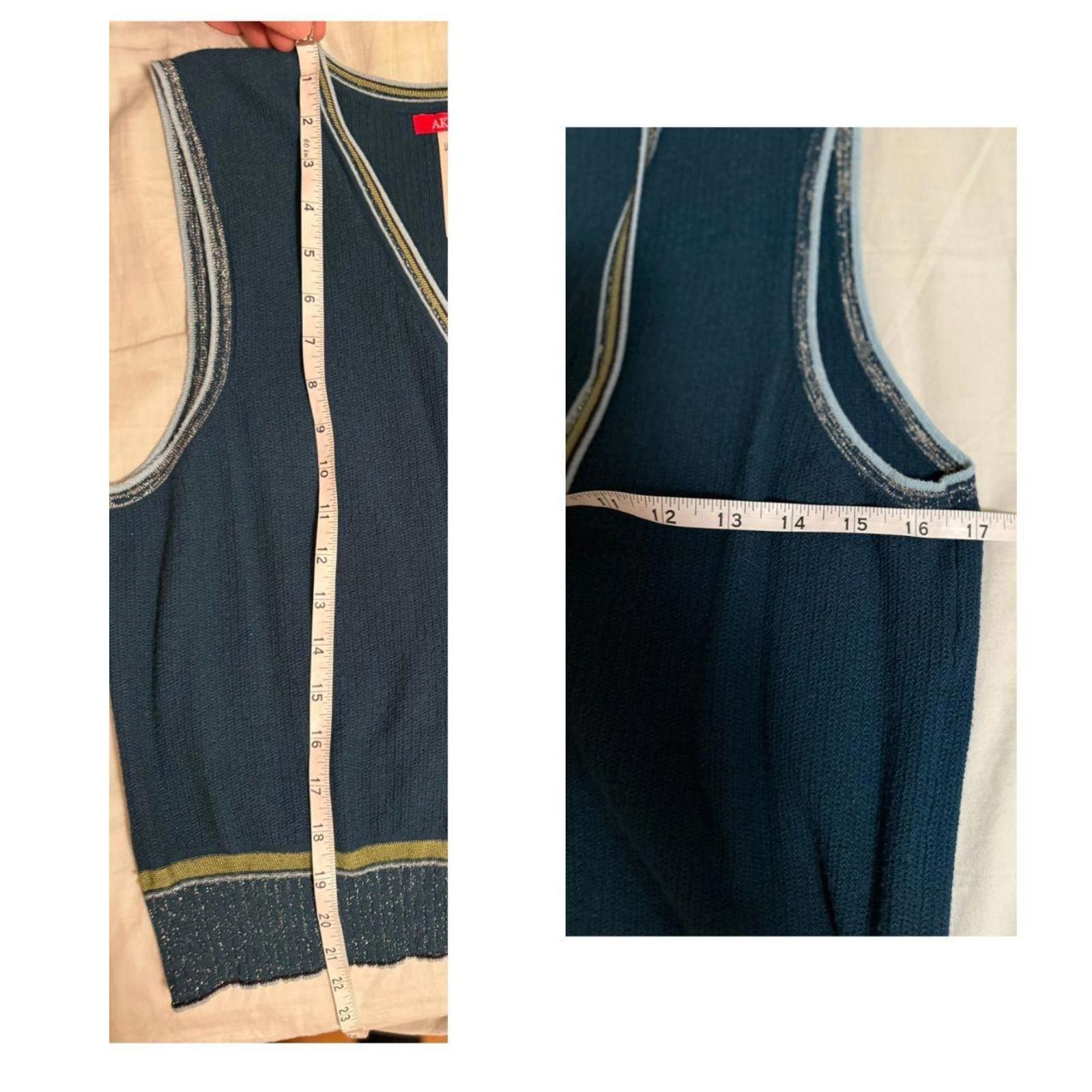 Other Vintage Anne Klein Sweater Vest, Sporty Tennis Style Size L / US 10 / IT 46 - 5 Thumbnail