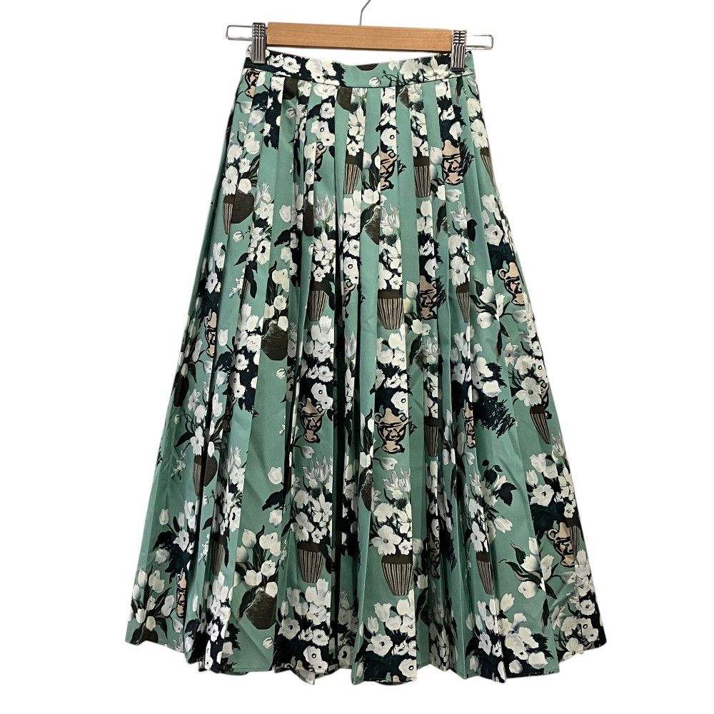 Other Other SEVEN TEN by MIHO KAWAHITO Yoru no Hana Print Pleated Skirt Textile Skirts BJ7-2141517JC DUTY FREE for USA Size ONE SIZE - 1 Thumbnail