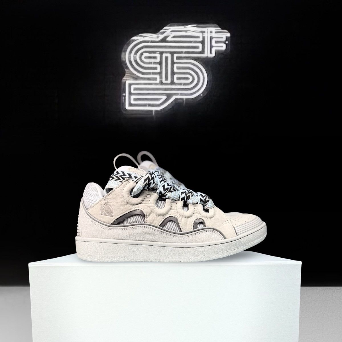 Lanvin Curb Sneaker Gray