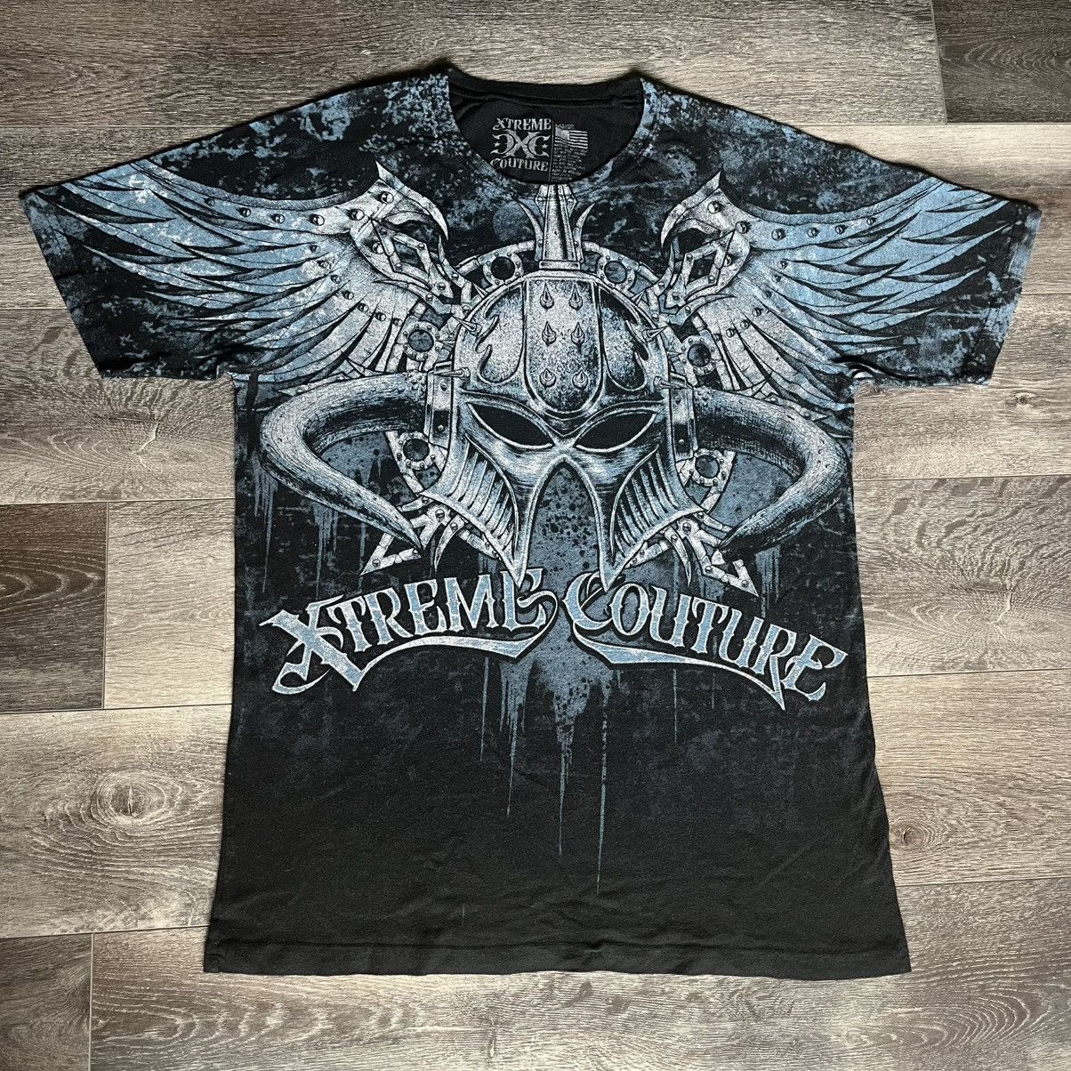 Affliction Vintage Y2K Affliction Xtreme Couture Gladiator Graphic Tee Size US L / EU 52-54 / 3 - 1 Thumbnail