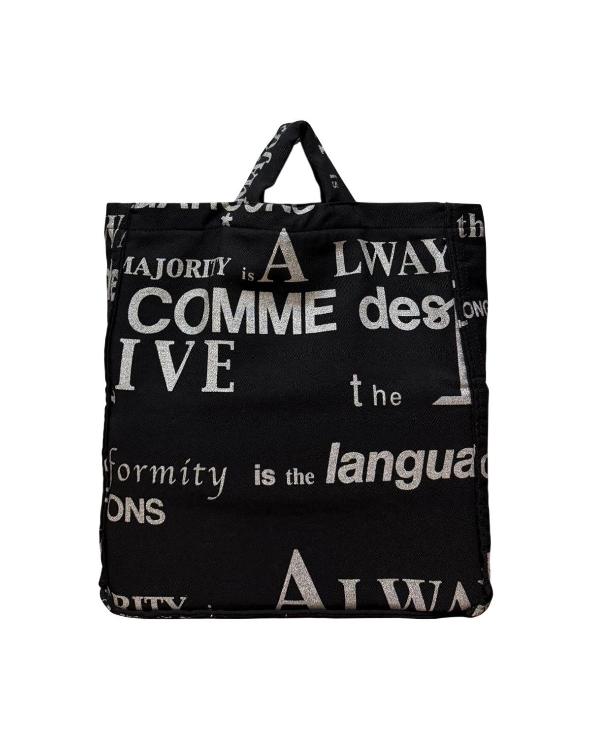 Comme des Garcons COMME DES GARÇONS Fall Winter 2003 Typography Logo Tote Bag Size ONE SIZE - 1 Thumbnail