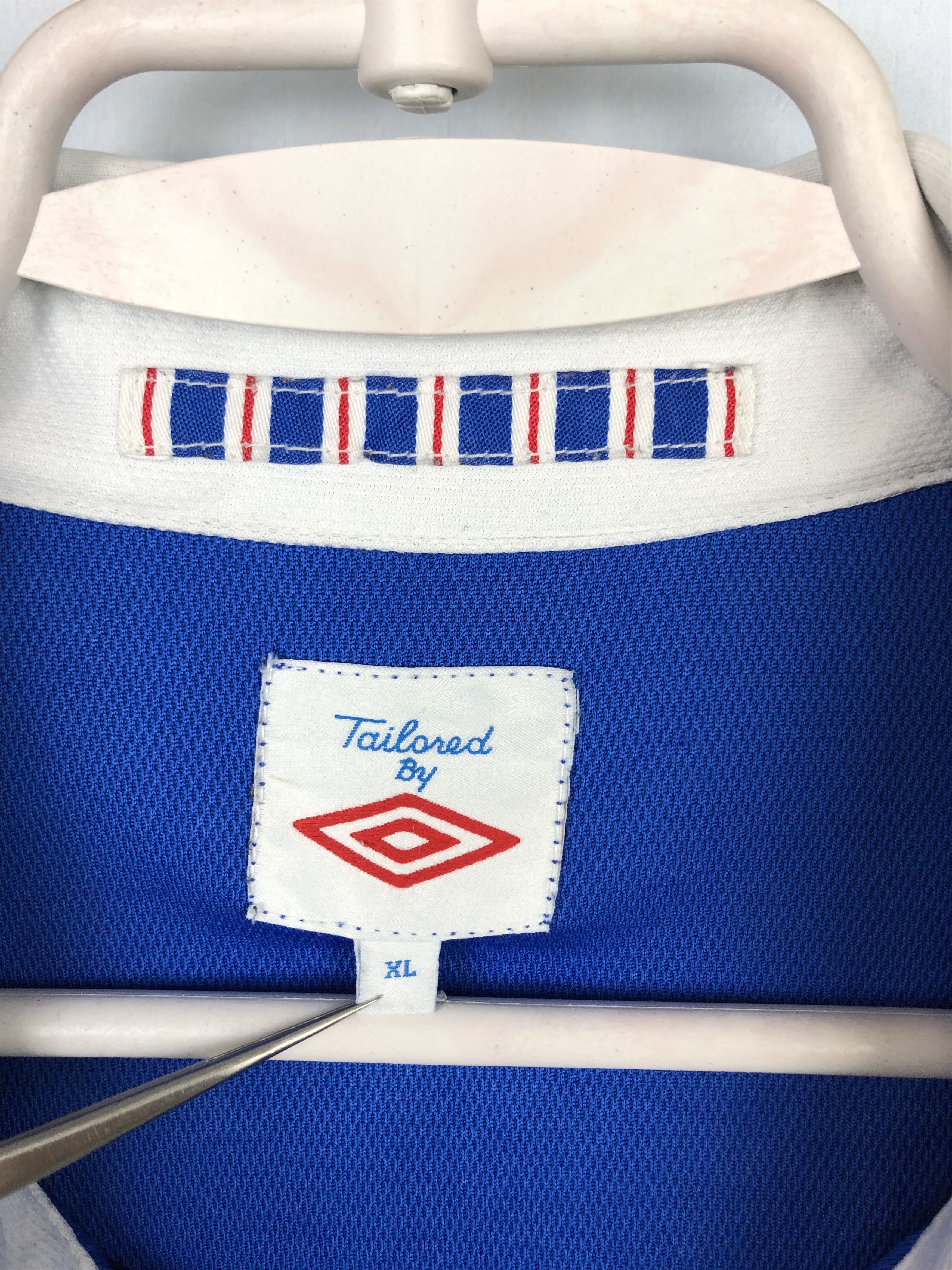 Vintage Rangers football shirt 2010 Soccer #17 Diouf Jersey Umbro Size US XL / EU 56 / 4 - 7 Thumbnail